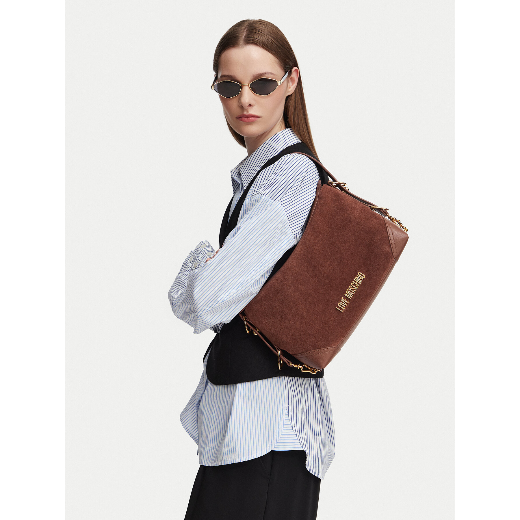 Kabelka LOVE MOSCHINO JC4091PP1PLD120A Hnedá