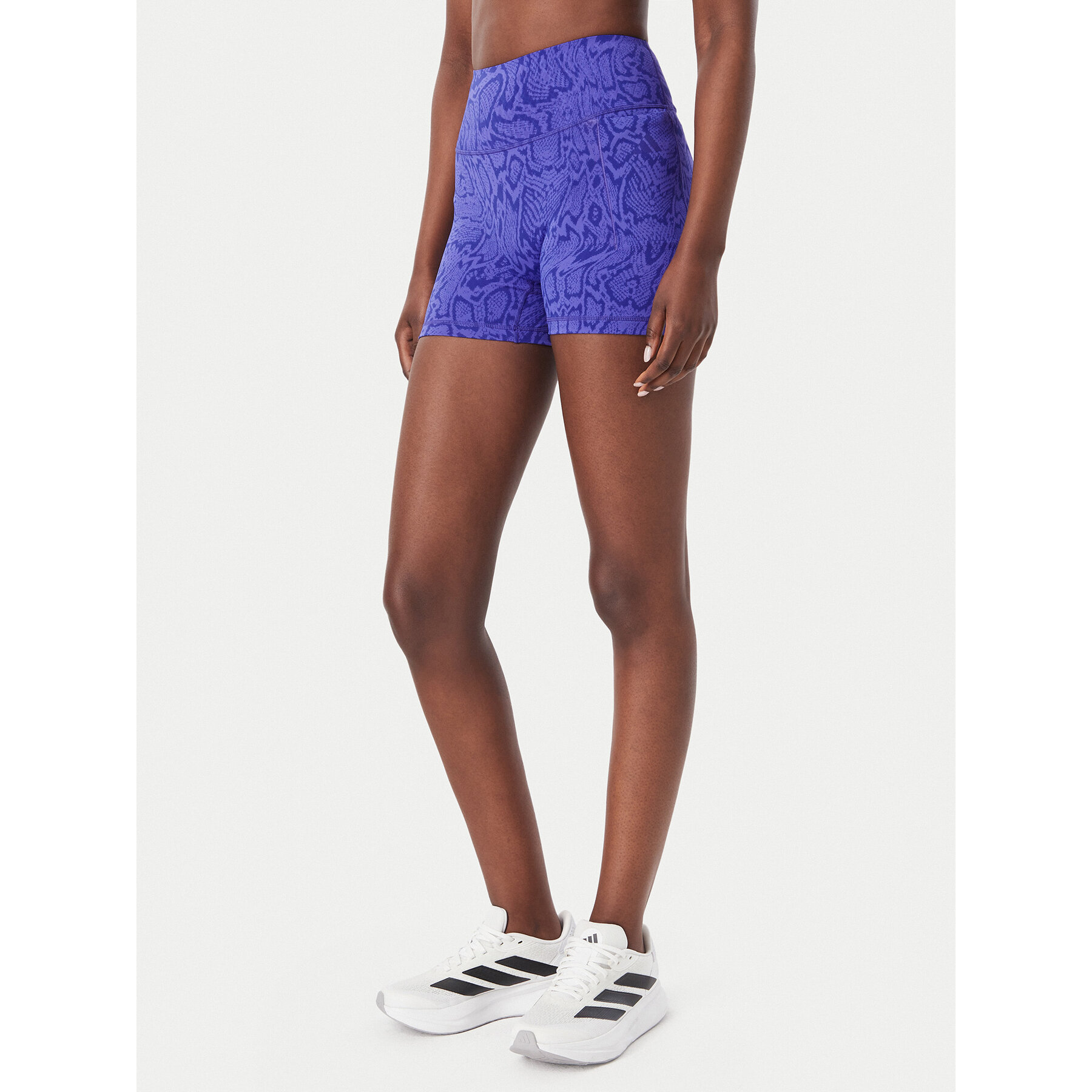 adidas Bikershorts Optimé Snake Short Leggings KV1152 Violett Slim Fit