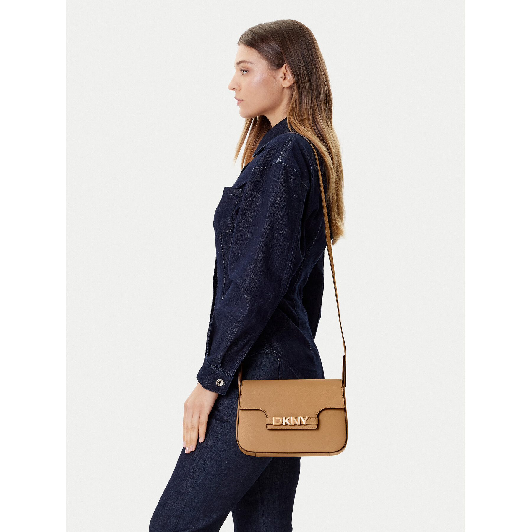Táska DKNY Avril R52EKJ30 Bézs