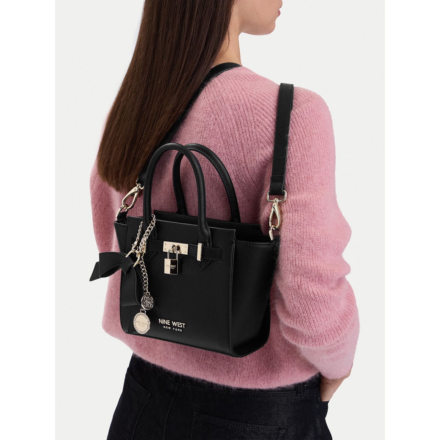 Geantă Nine West CEO-Chelsea-Charm-I-LX10187 Negru