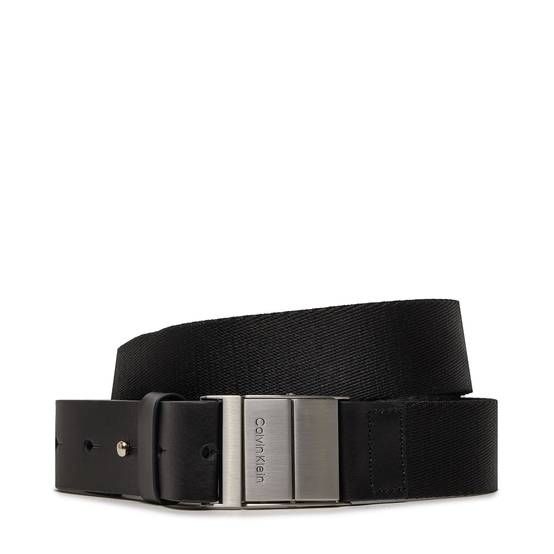 Herrengürtel Calvin Klein Iconic Plaque K50K510954 Schwarz, Größe 85