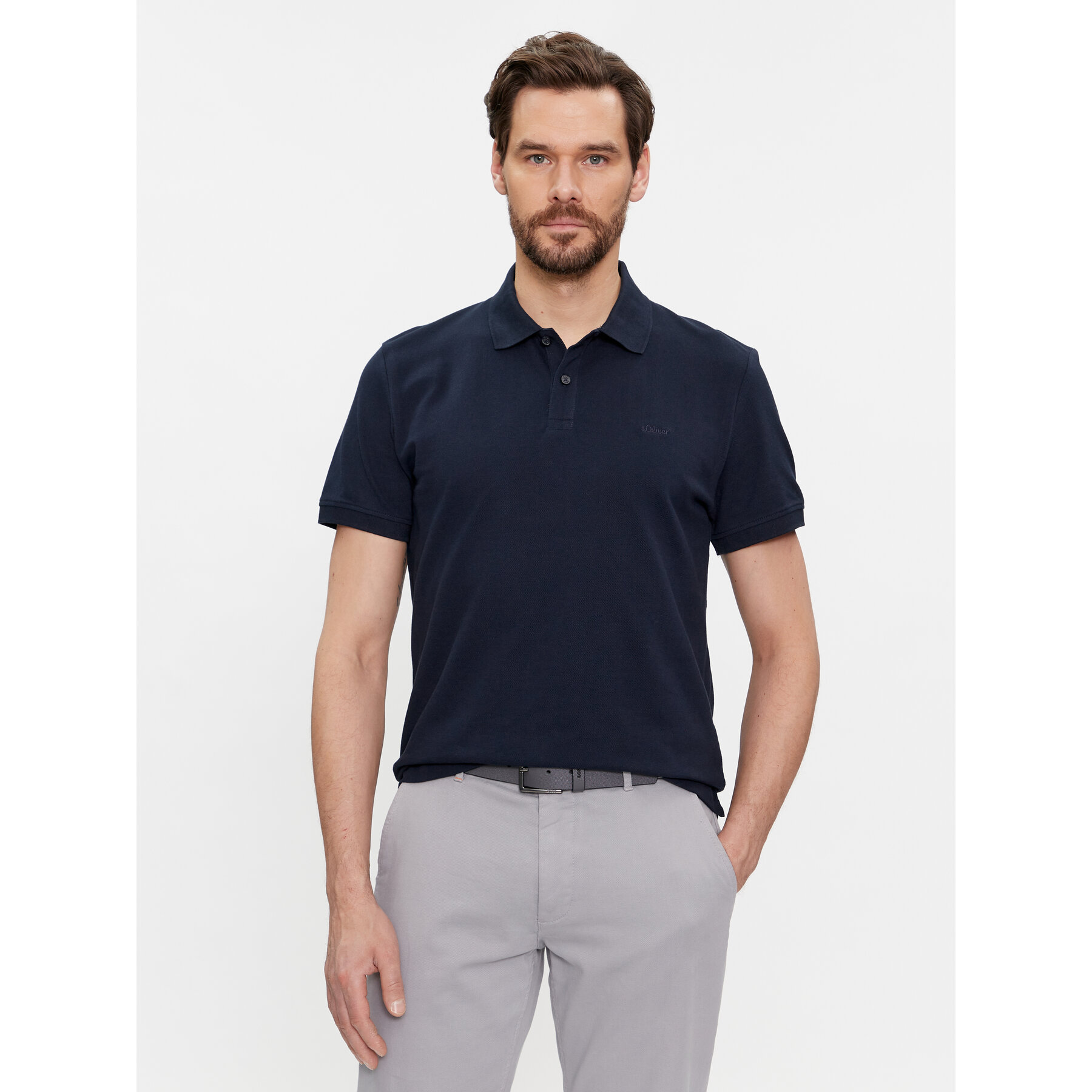s.Oliver Polo 2138262 Μπλε Regular Fit