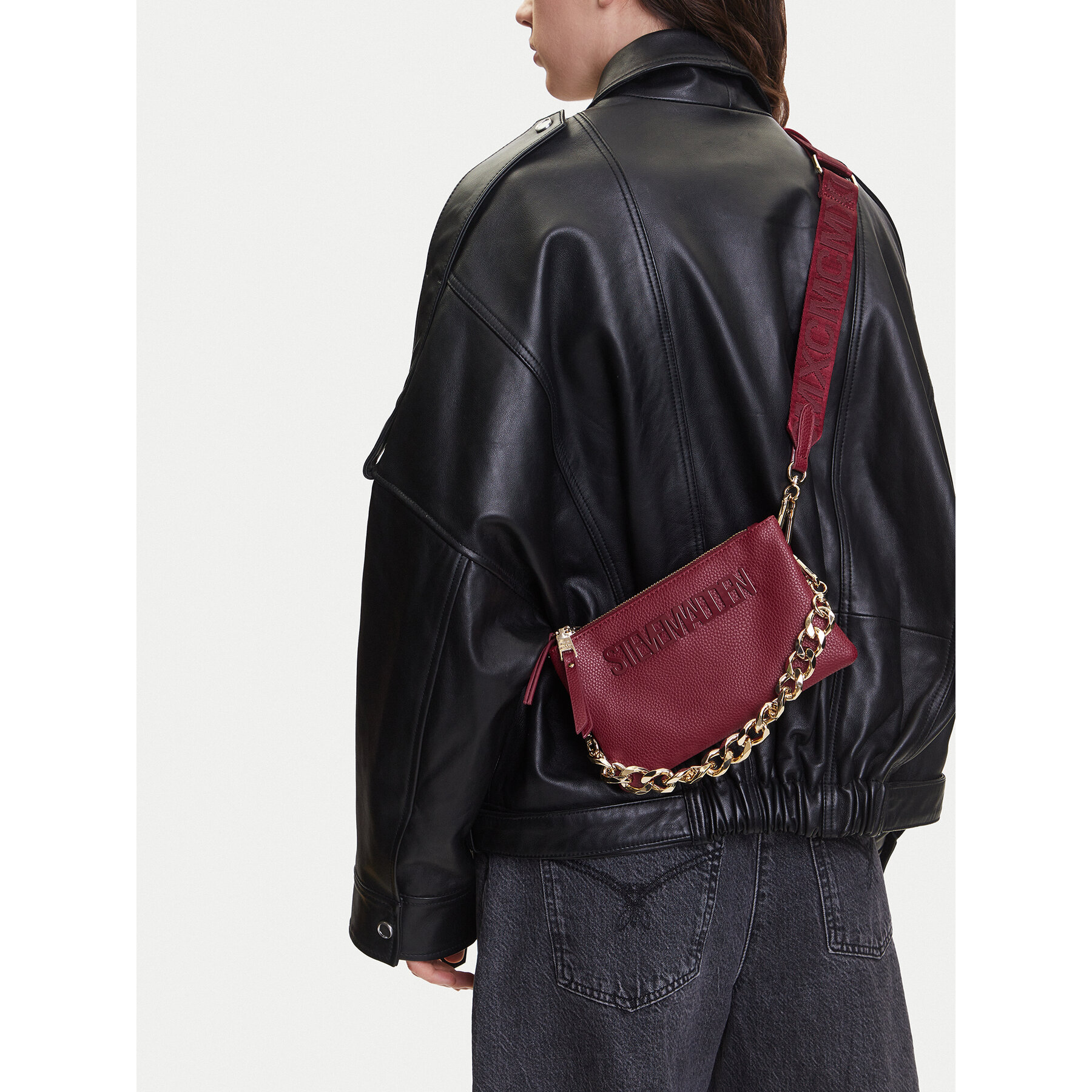 Geantă Steve Madden Bnicco SM13001162 Vișiniu