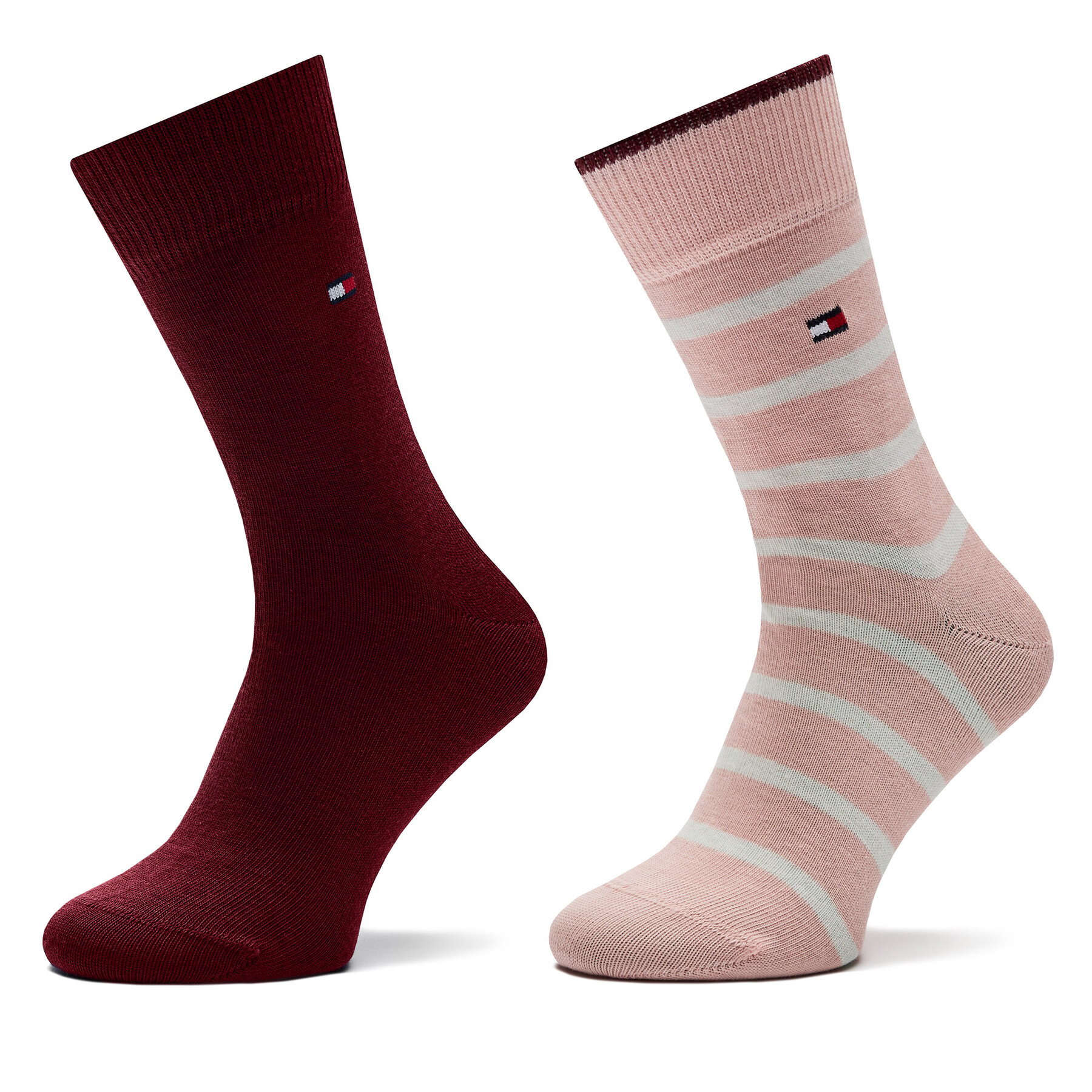 2 pár hosszú szárú gyerek zokni Tommy Hilfiger, Méret: 39/42, Rózsaszín, 701229939