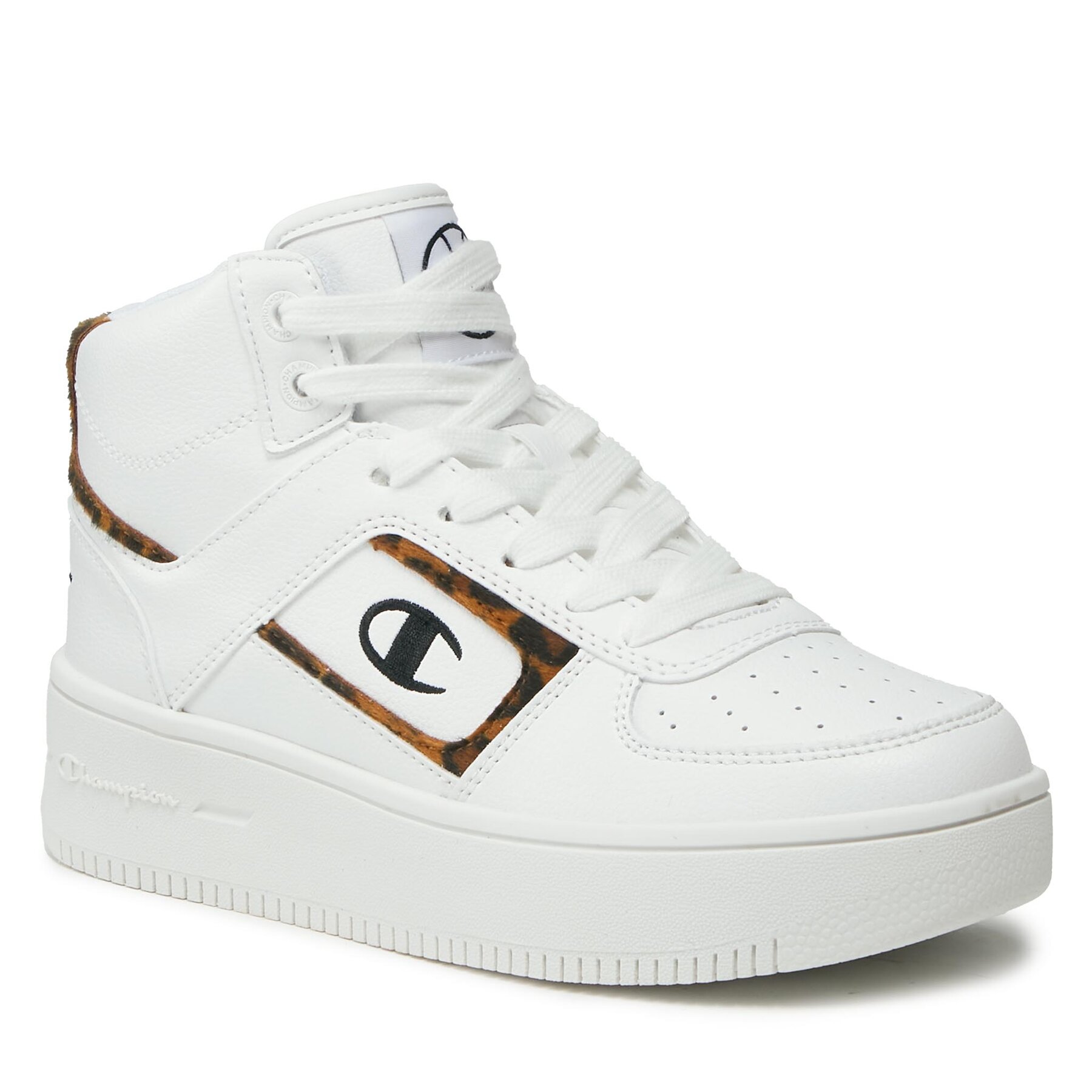 Superge Champion Mid Cut Shoe Foul Play Plat Mid Animalie S11601-WW001 Wht