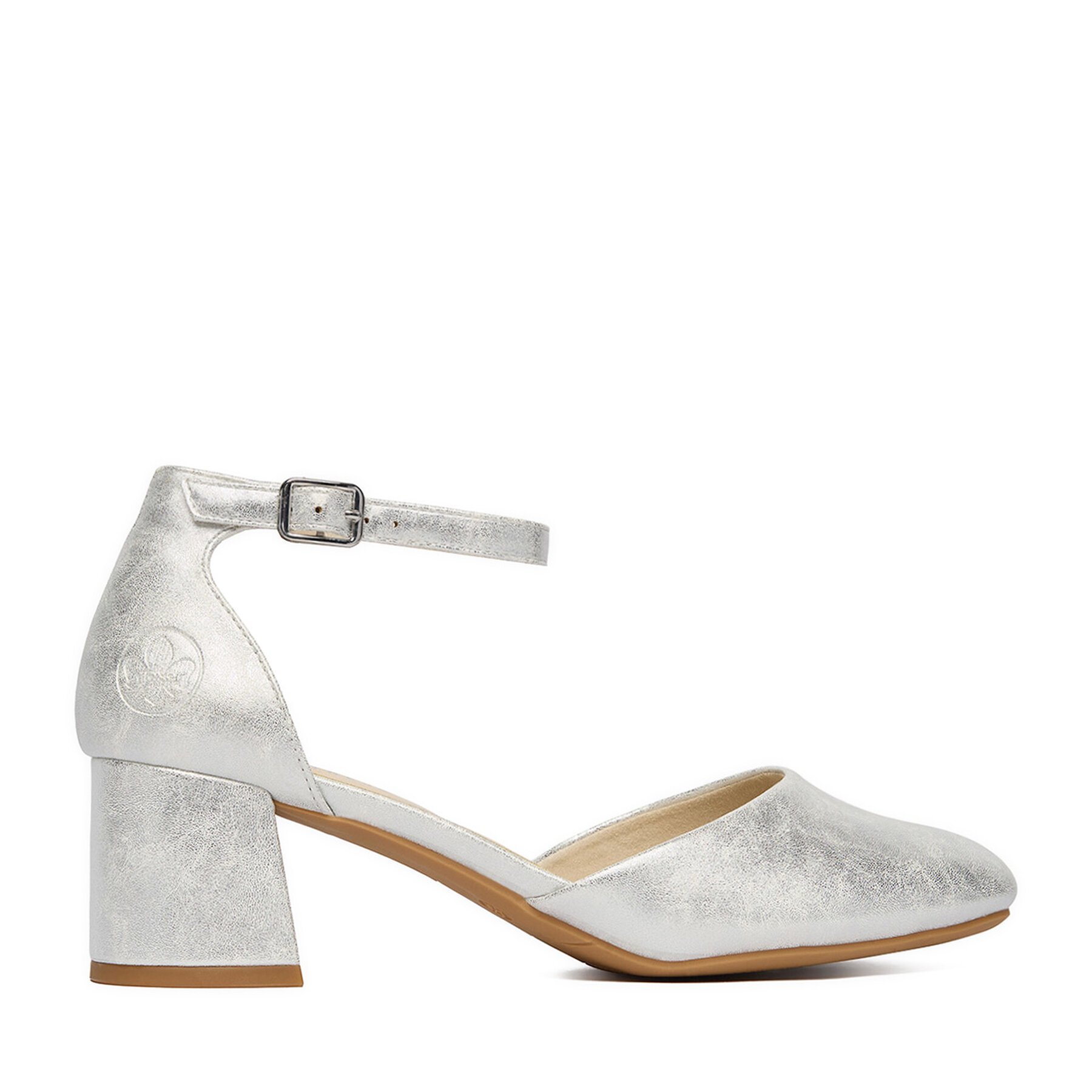 Γοβάκια Rieker 44762-90 Ασημί