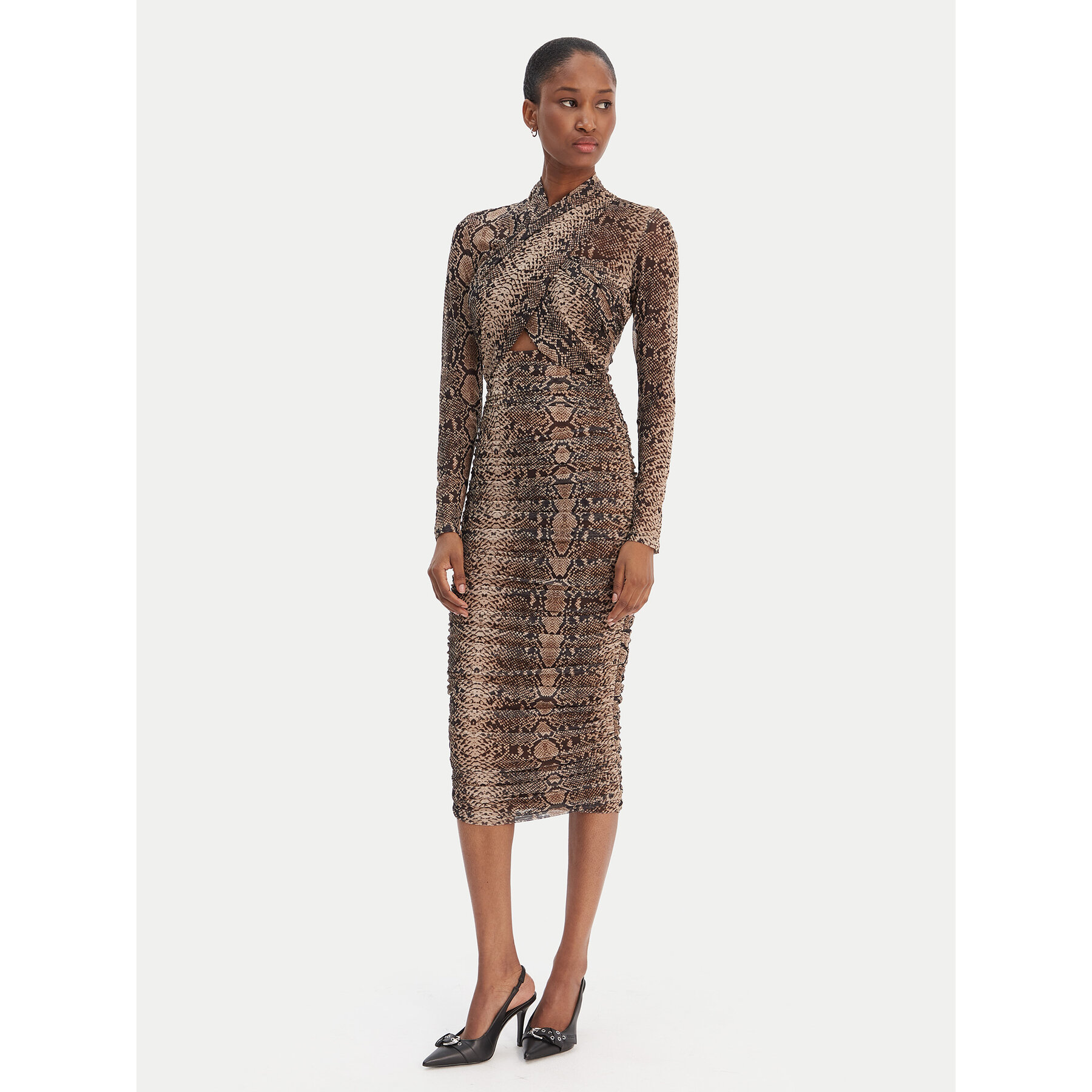 Bardot Coctailkleid Aliyah 56305DB4 Braun Slim Fit