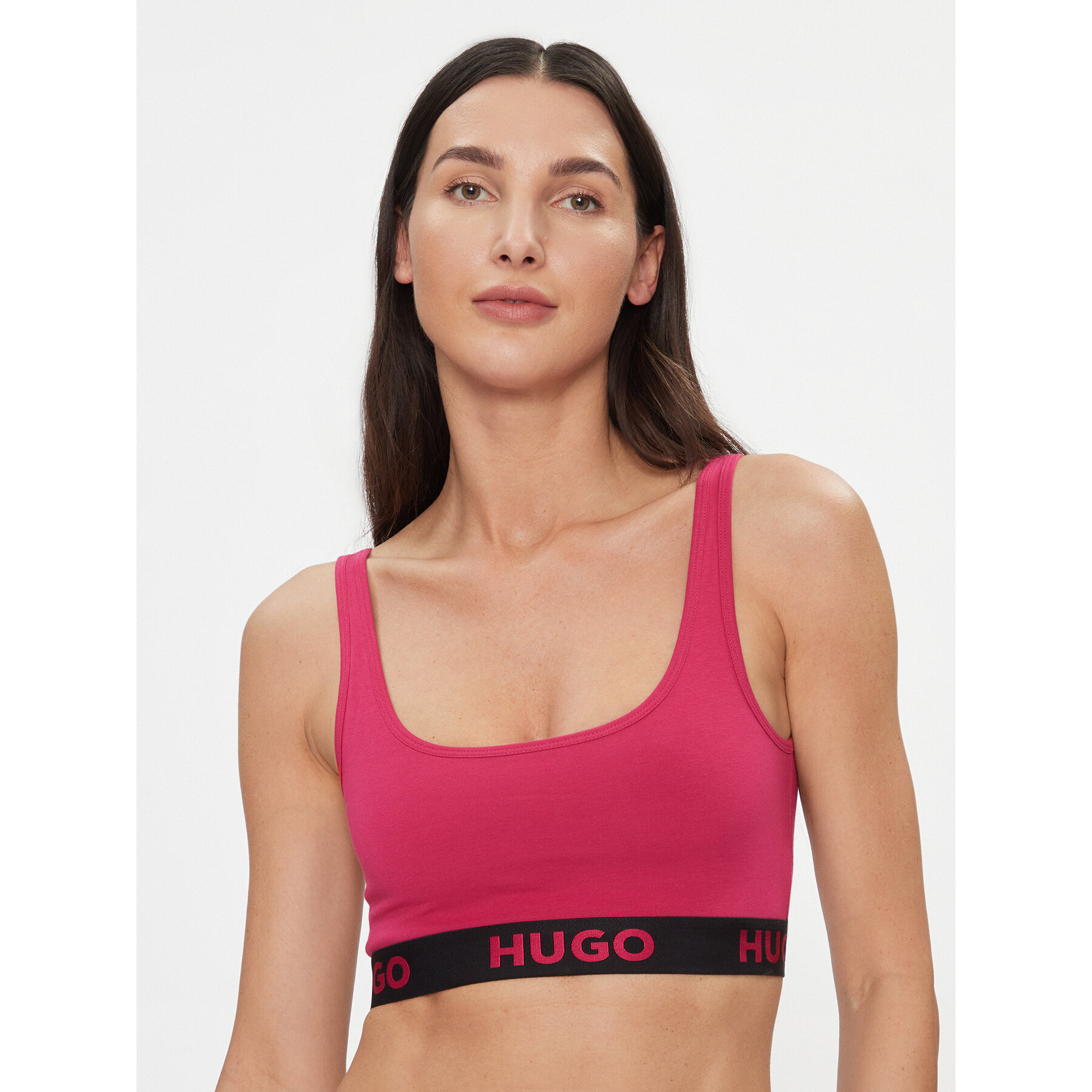 Hugo Σουτιέν τοπ Sporty Logo 50480172 Ροζ