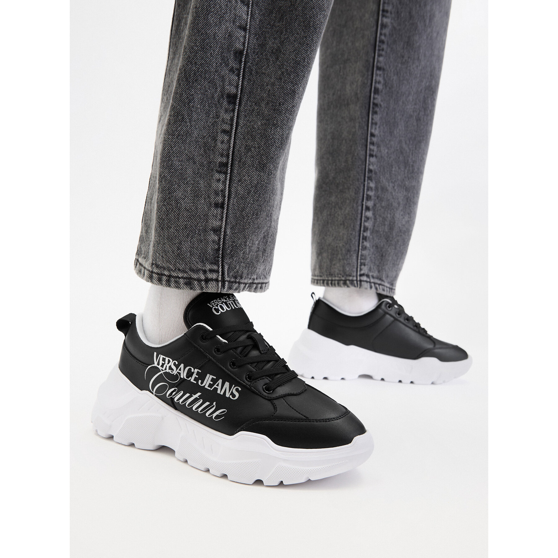 Сникърси Versace Jeans Couture 80VA3SC1 ZPB69 899 Черен