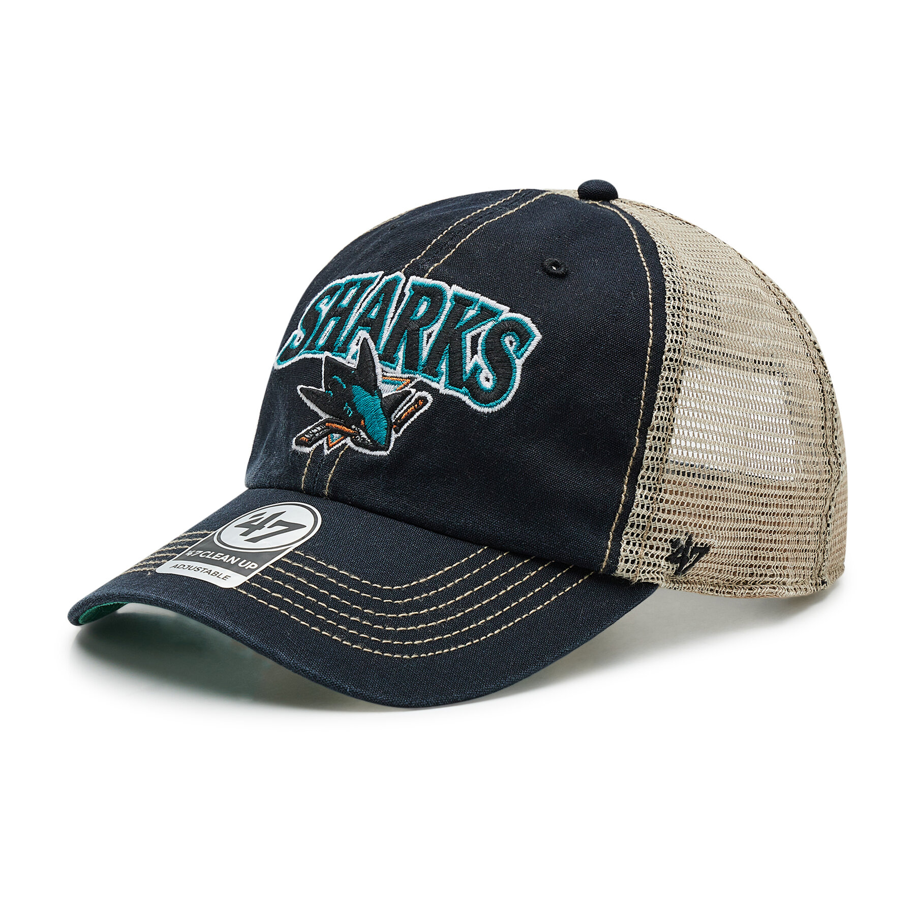Gorra con visera 47 Brand Nhl San Jose Sharks Trucker H-TSCLA22LAP-VB Negro