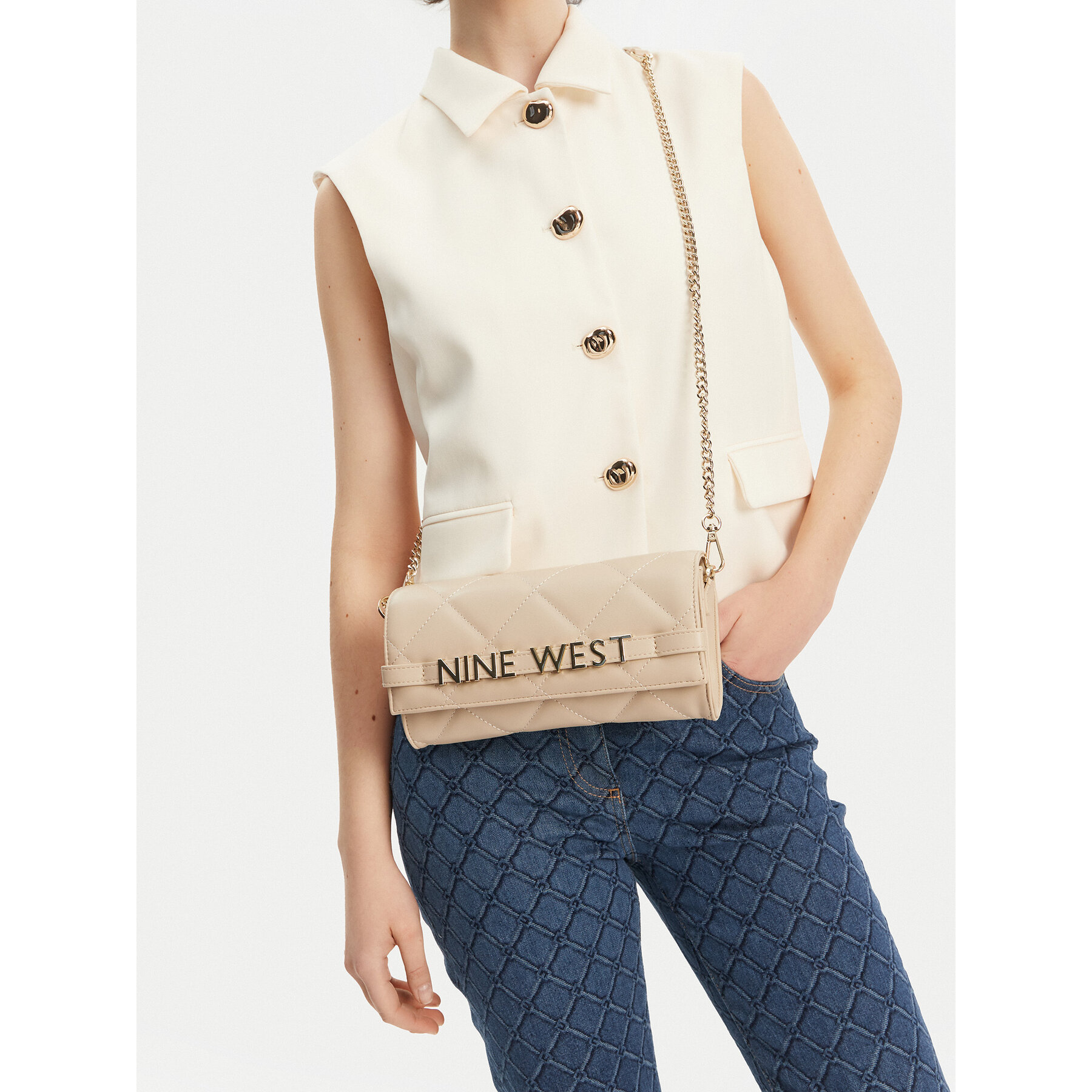 Borsetta Nine West GLAR2 Beige