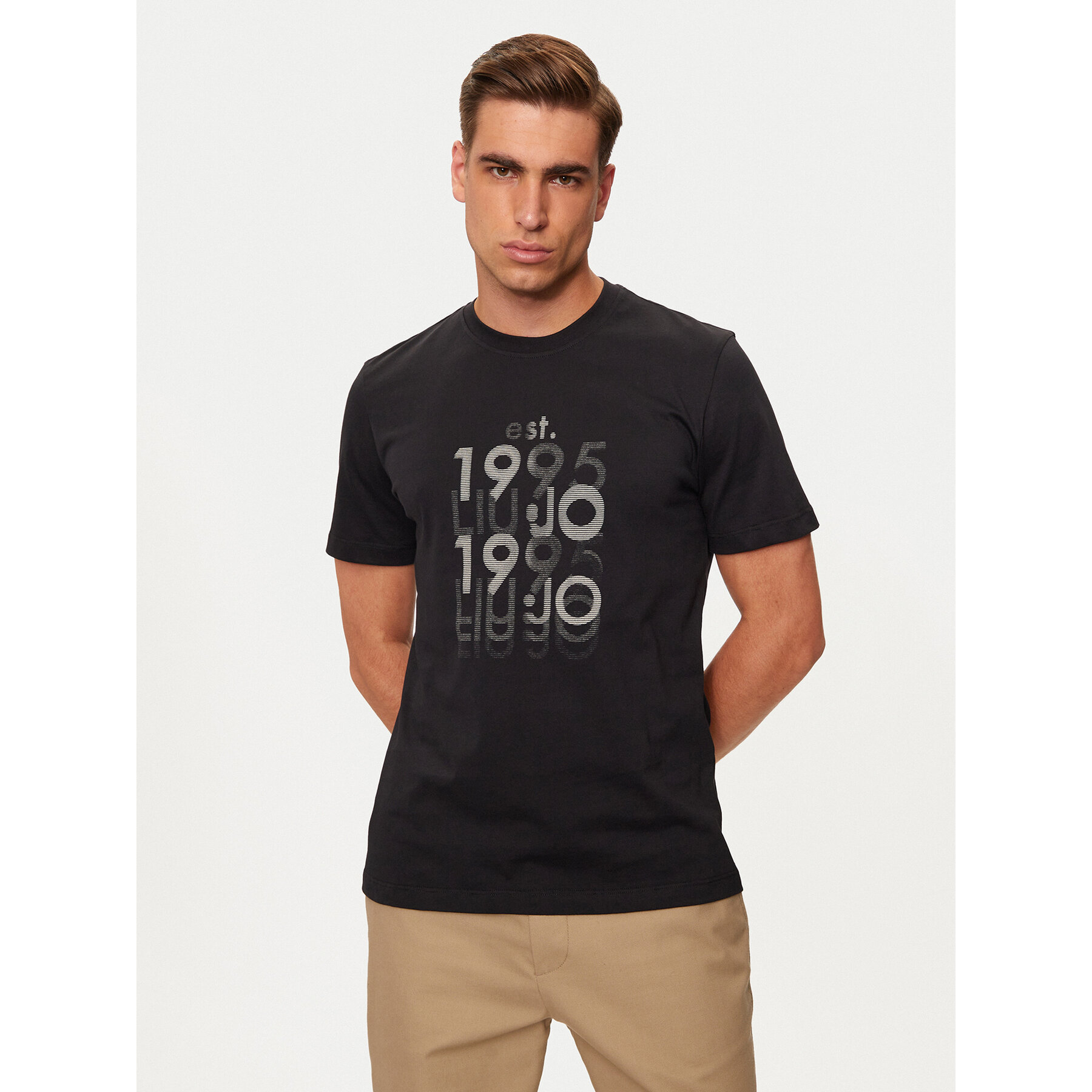 Liu Jo T-shirt QF4242 J4783 Nero Regular Fit