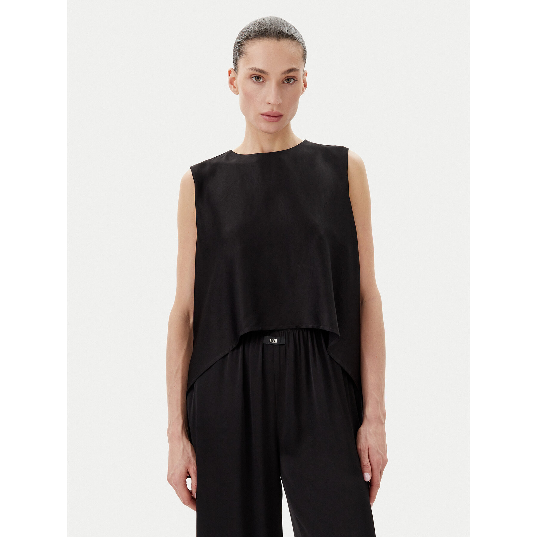 Eleh Bluse ESS250048 Schwarz Regular Fit