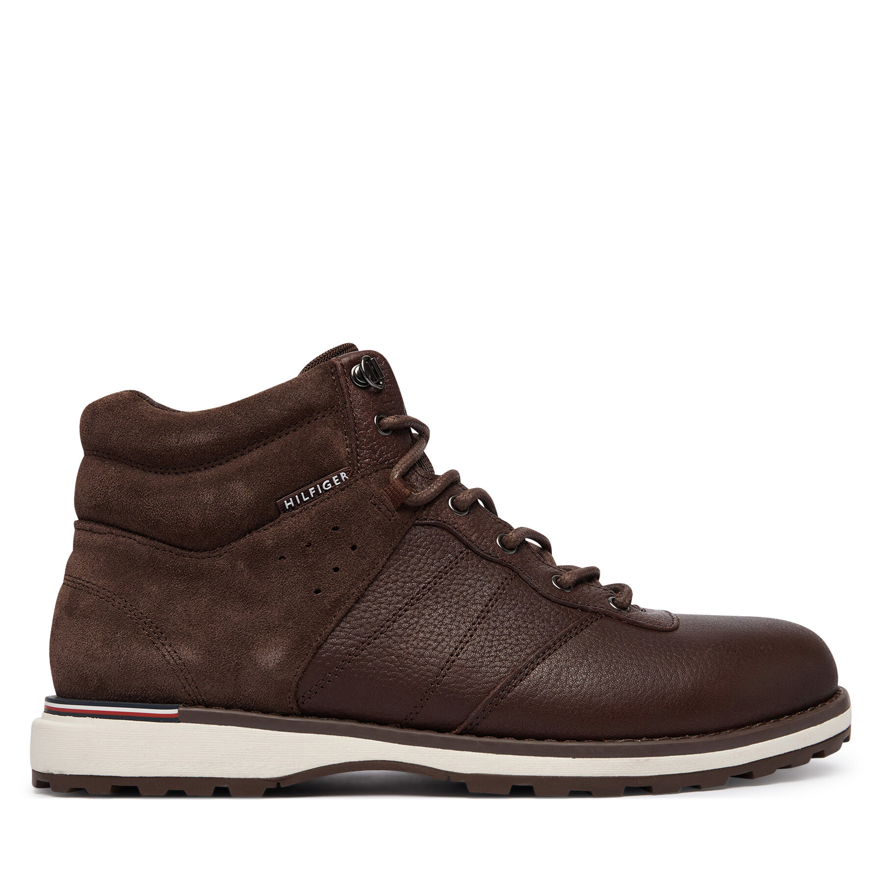 Gležnjarji Tommy Hilfiger Corporate Outdoor Warm Lth Boot FM0FM05991 Rjava