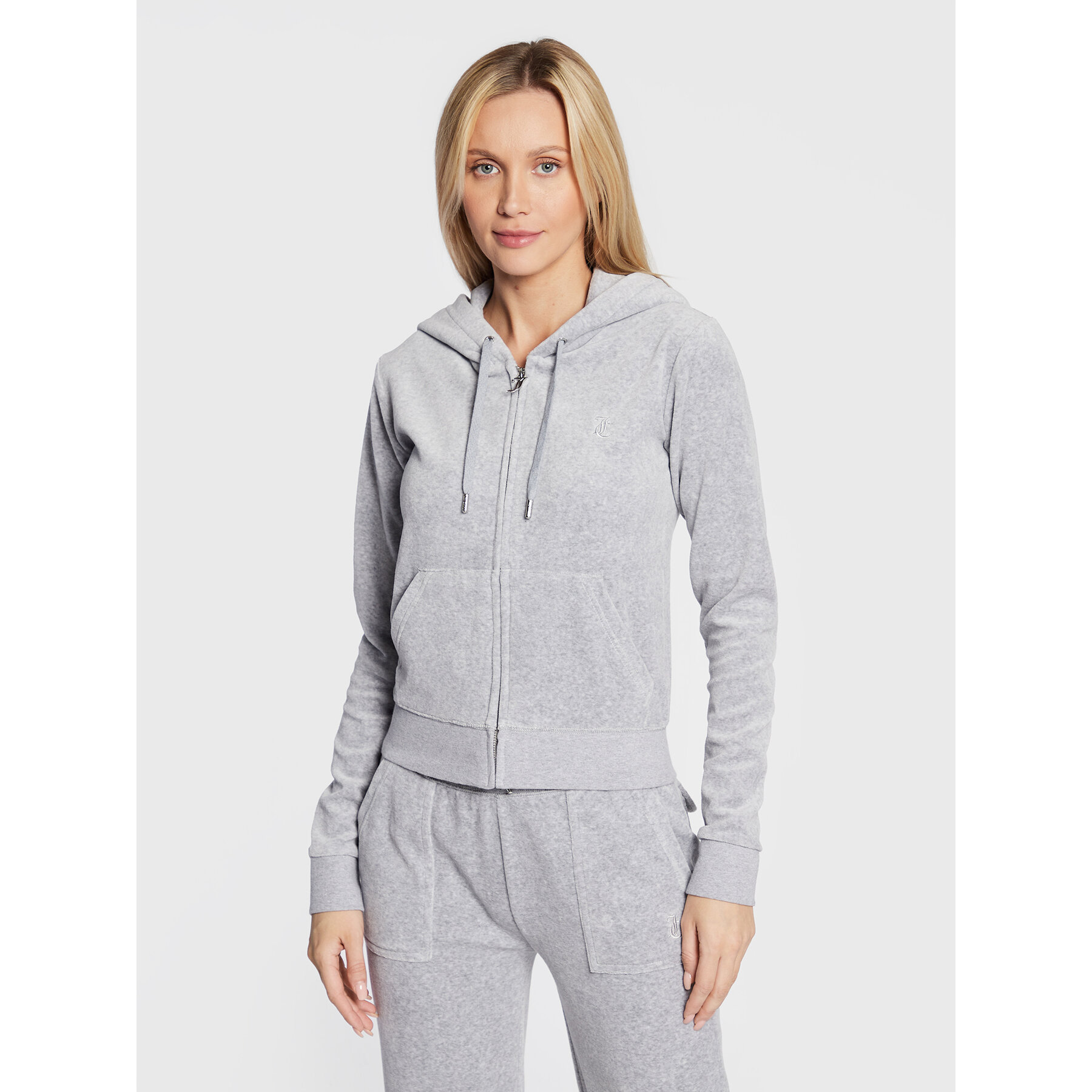 Juicy Couture Sweatshirt Robertson JCAP176 Grau Slim Fit