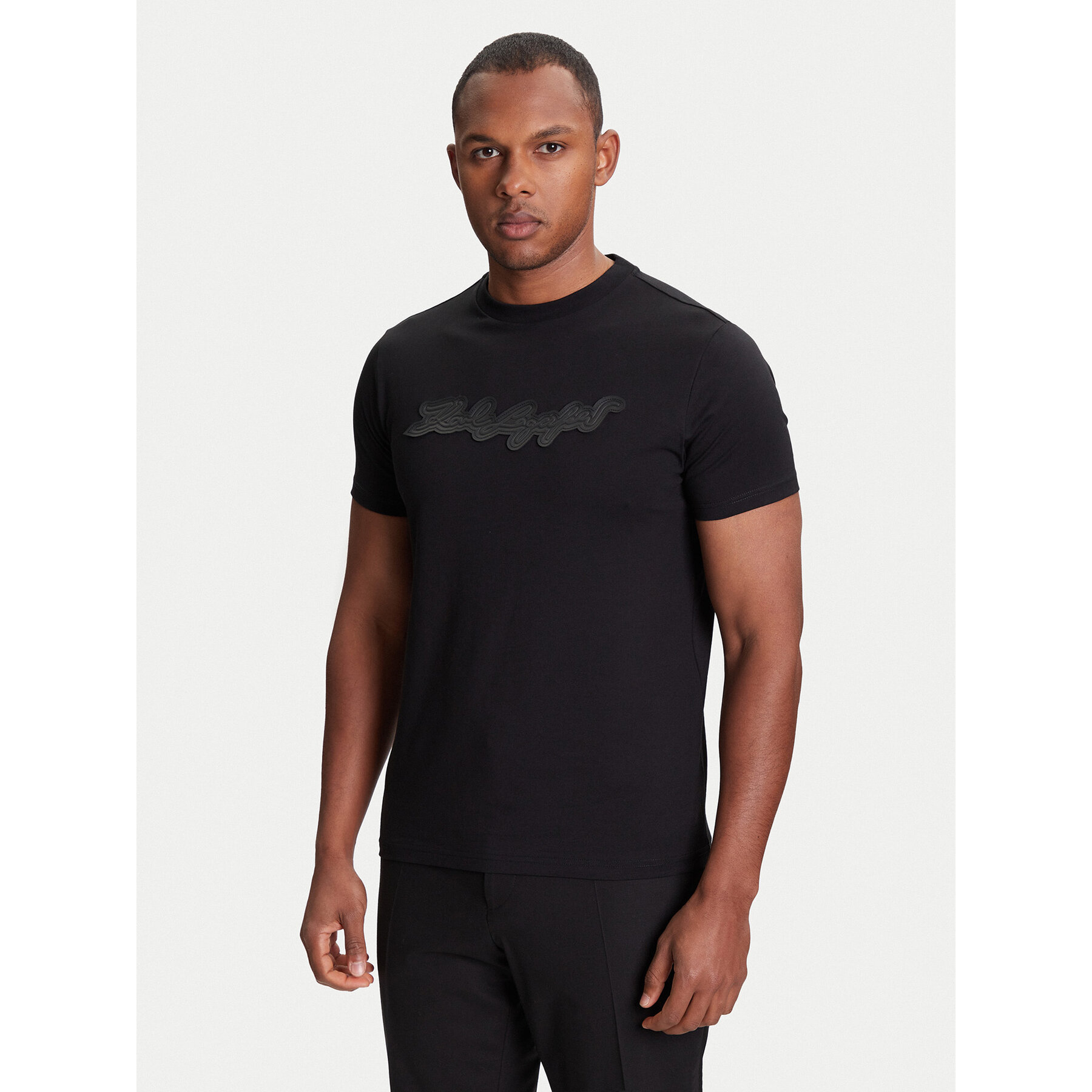 KARL LAGERFELD Póló 755071 553250 Fekete Regular Fit