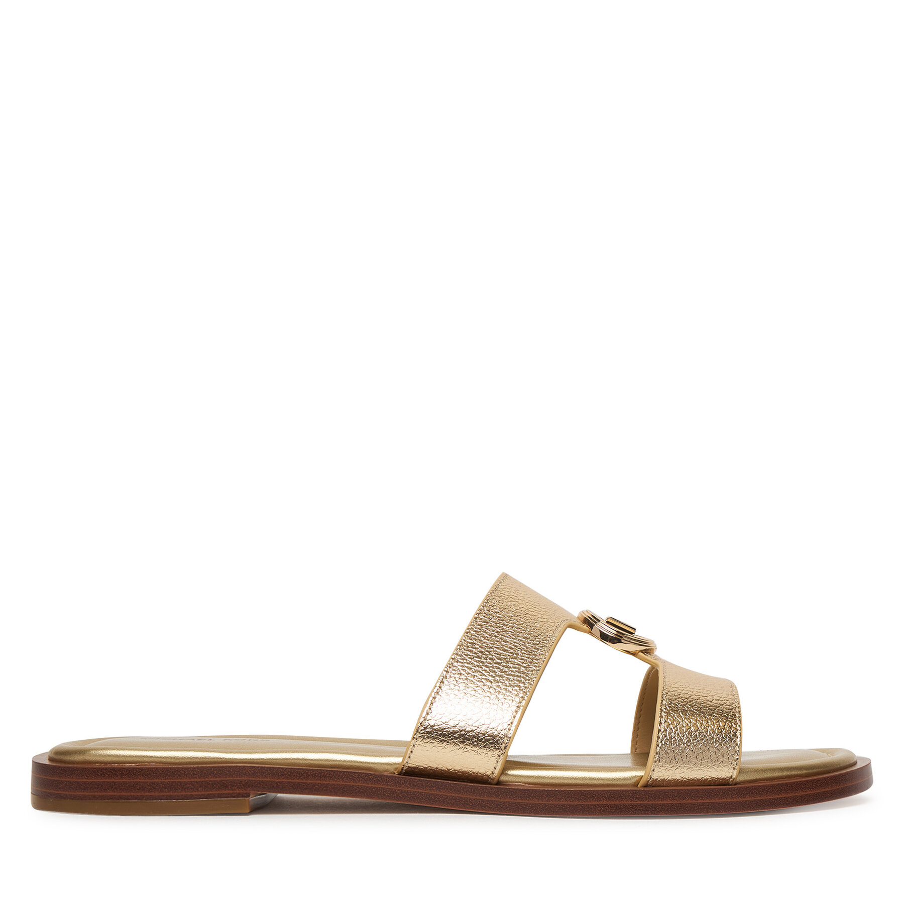 Şlapi MICHAEL Michael Kors Ering Flat 40S6ERFS2M Auriu