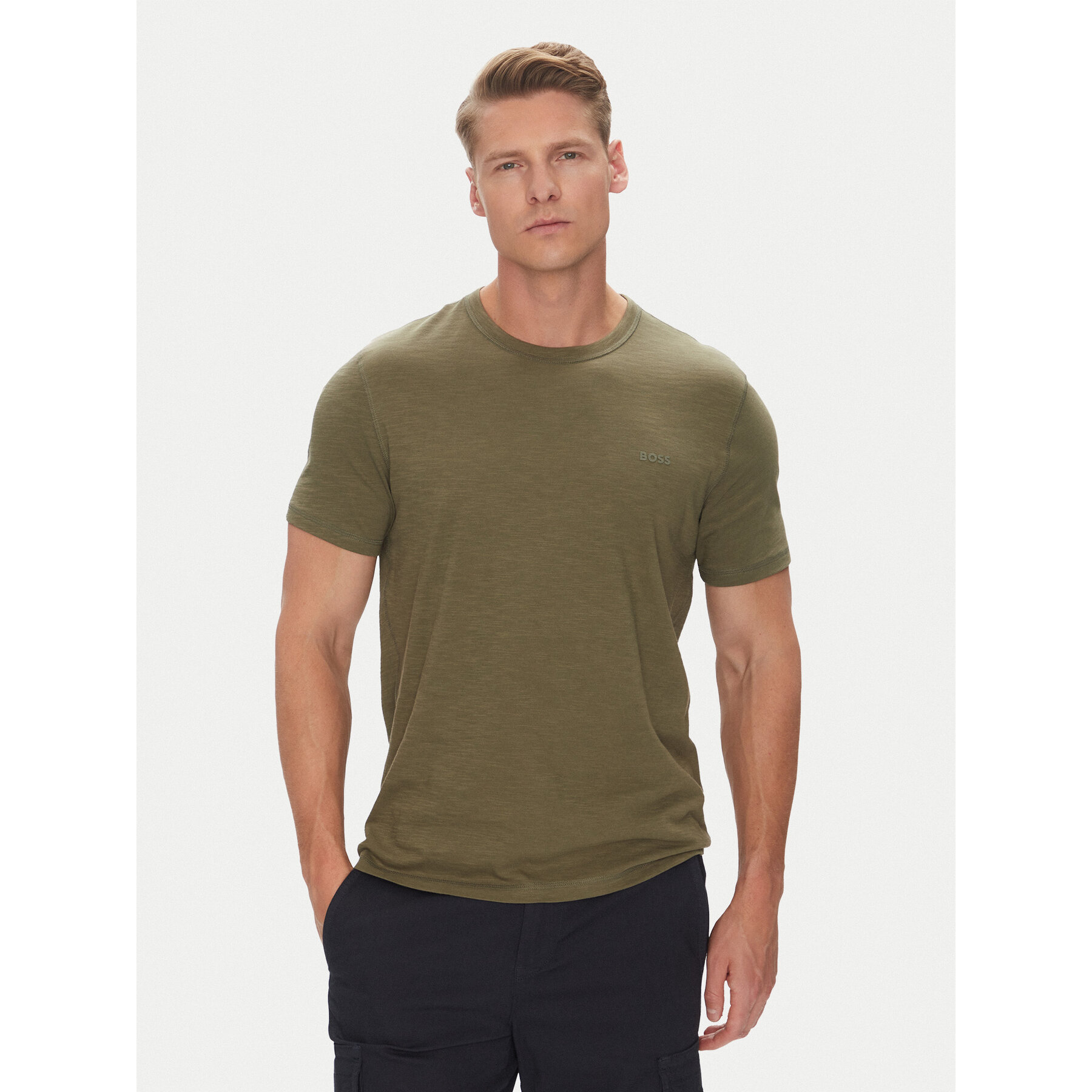 BOSS T-shirt Tegood 50508243 Cachi Regular Fit