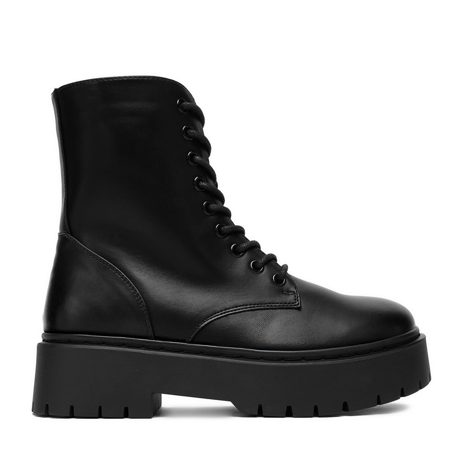 Šnurovacia obuv DeeZee 13123-1-BLACK PU Čierna