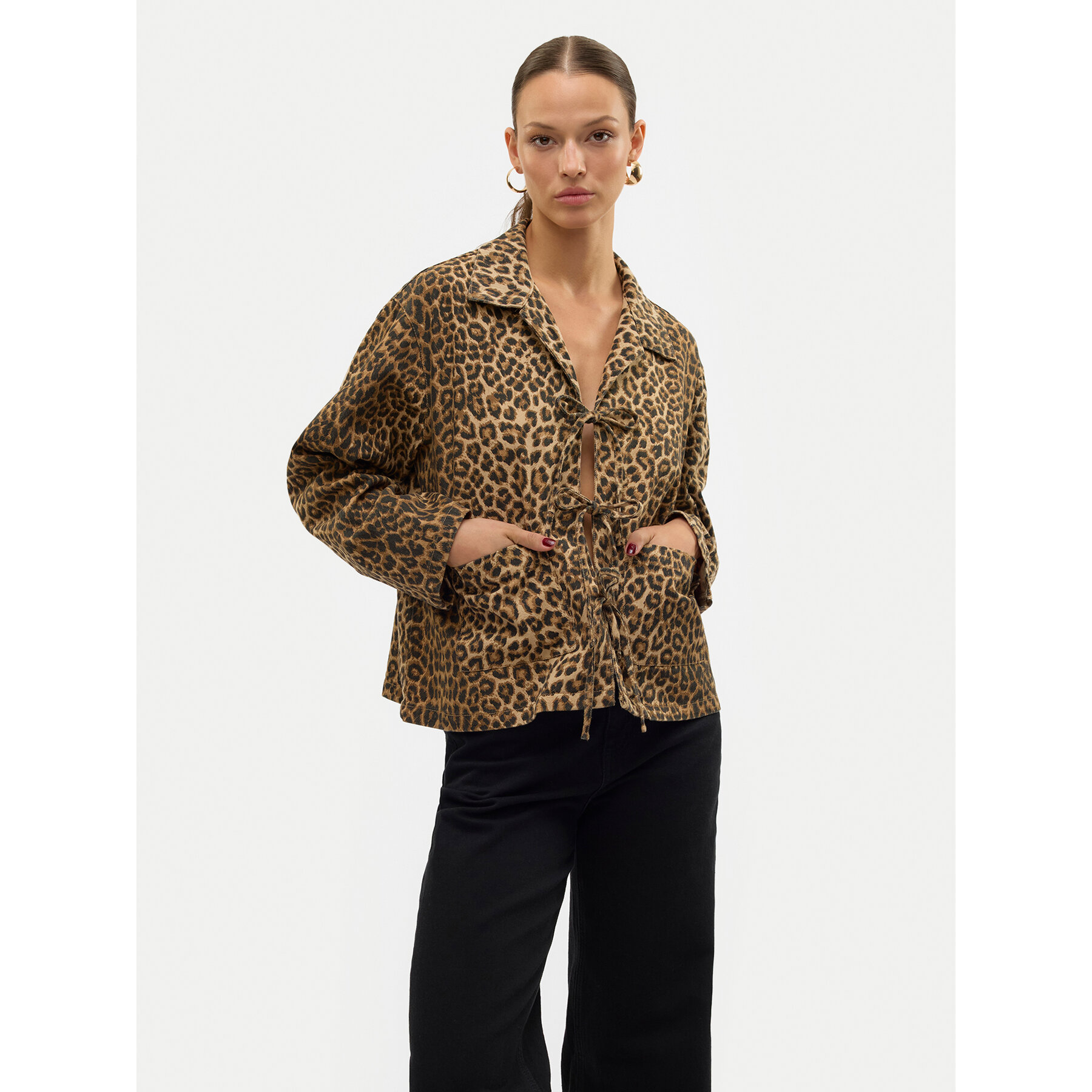 Vero Moda Hemdjacke Kirby 10327896 Braun Regular Fit