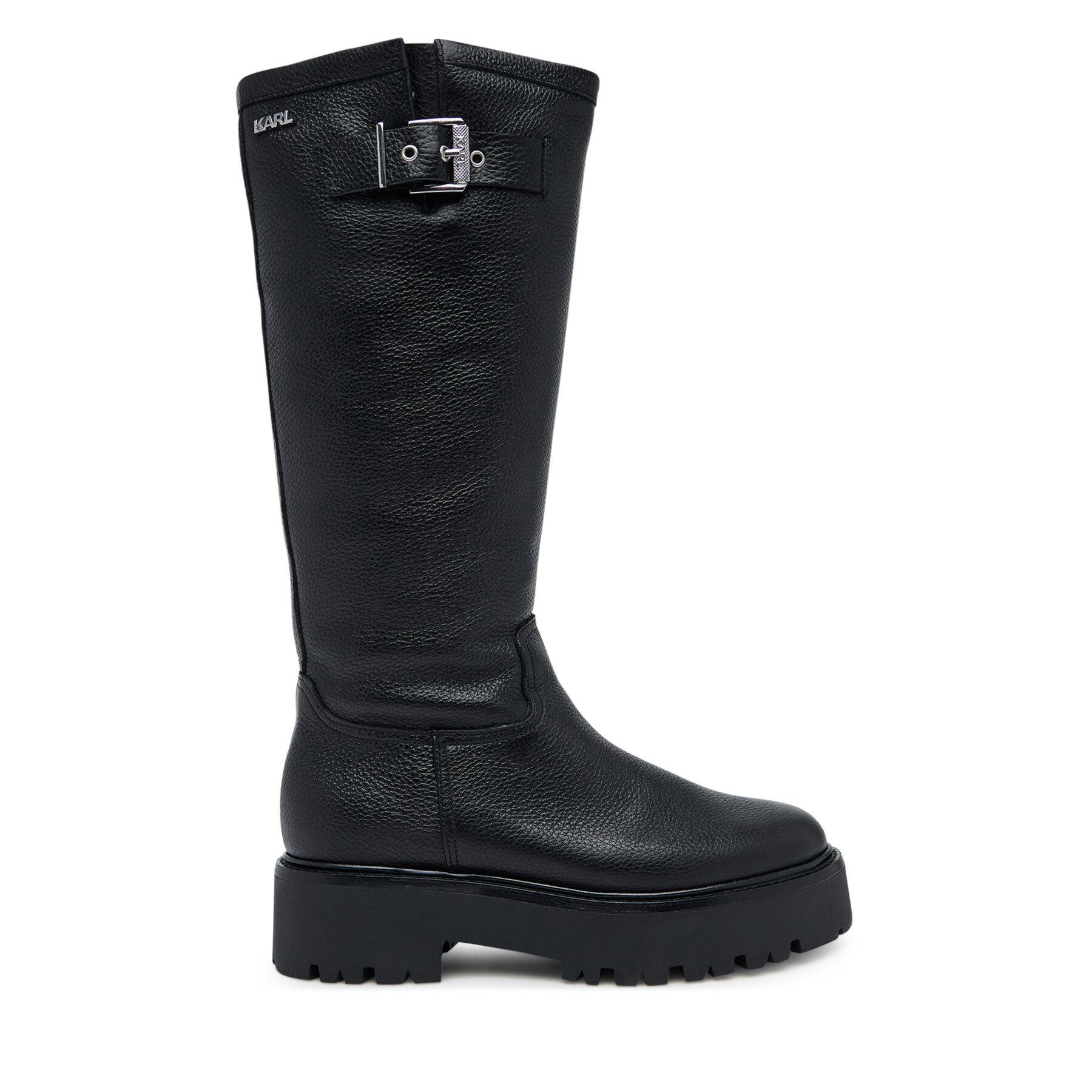 Čižmy KARL LAGERFELD Burly Biker KL43490W Čierna