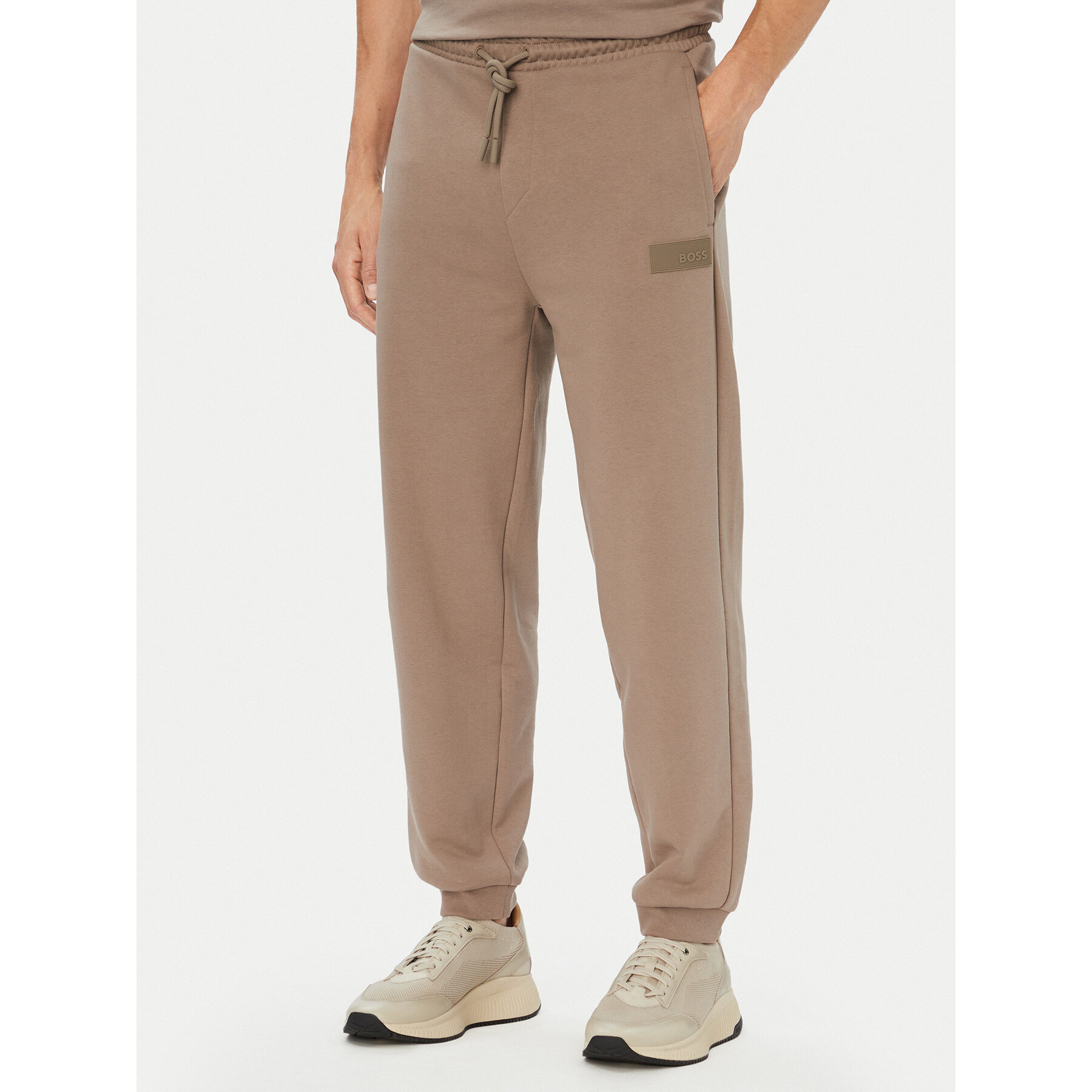 BOSS Jogginghose JT_Long 50564096 Dunkelbeige Relaxed Fit