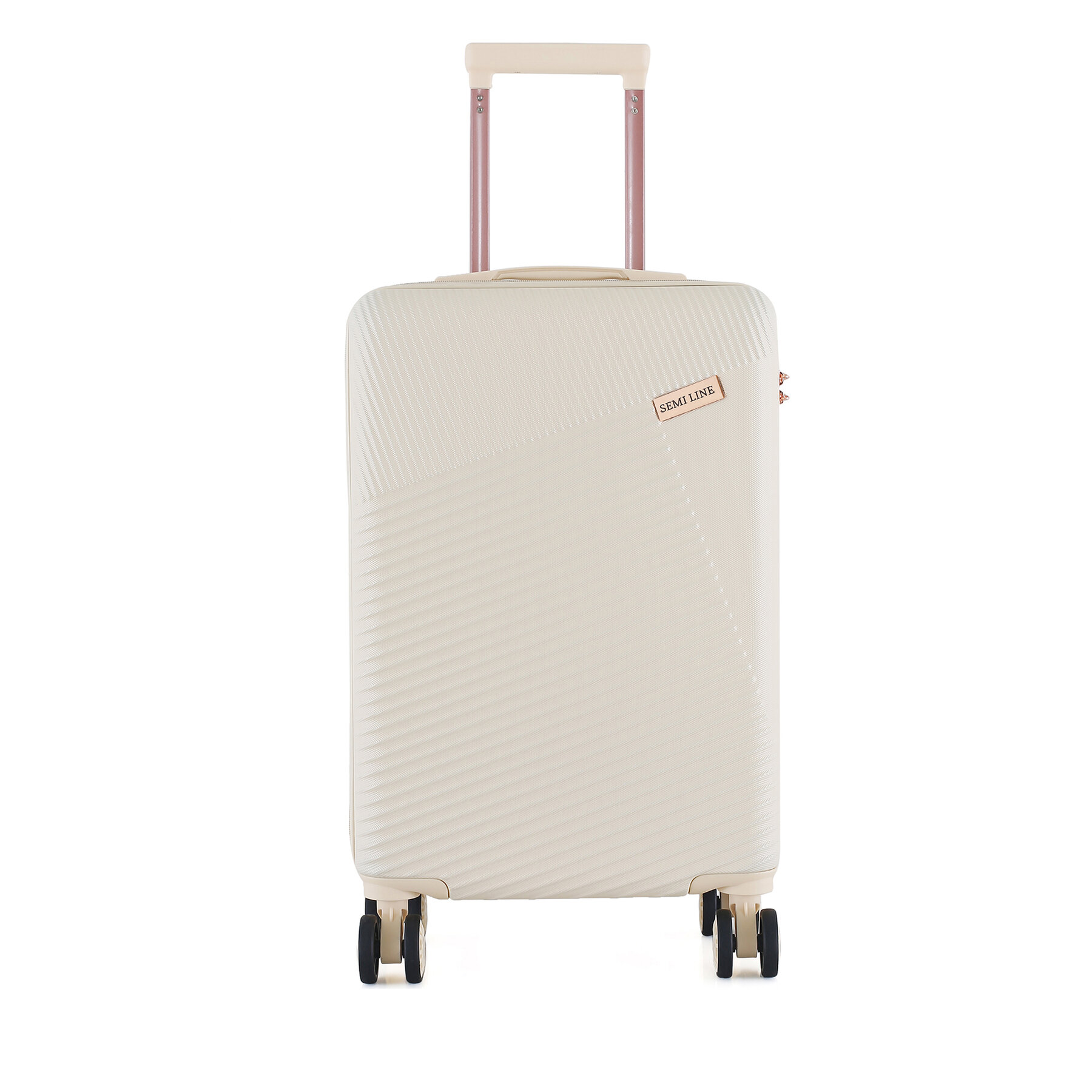 Valigia da cabina Semi Line T5757-2 Écru