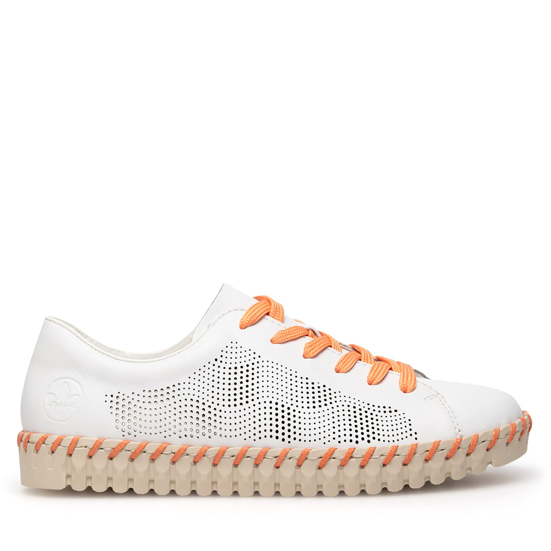 Sneakersy Rieker N1900-80 Biela