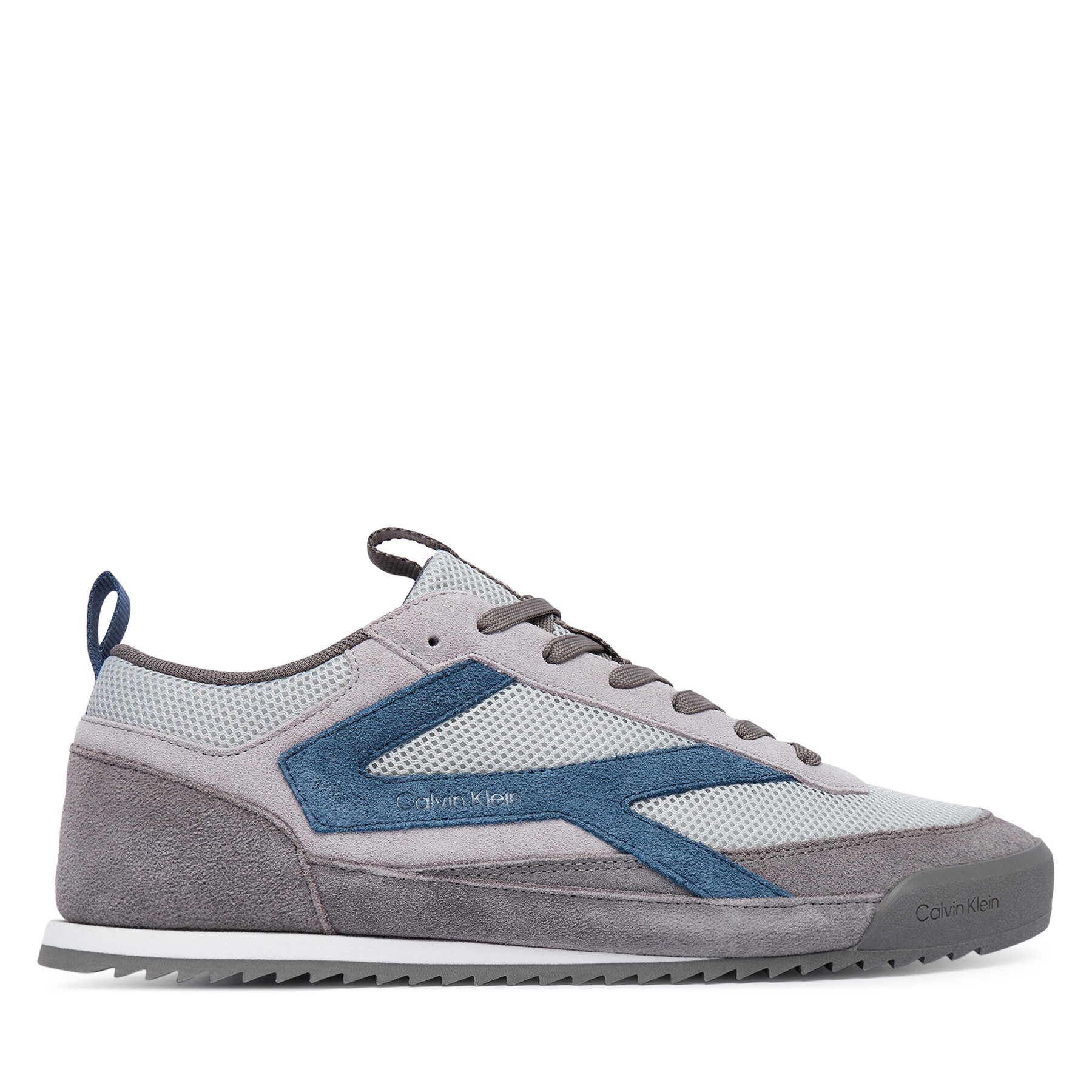 Sneakersy Calvin Klein Low Pro Runner Mix Mat HM0HM02208 Sivá