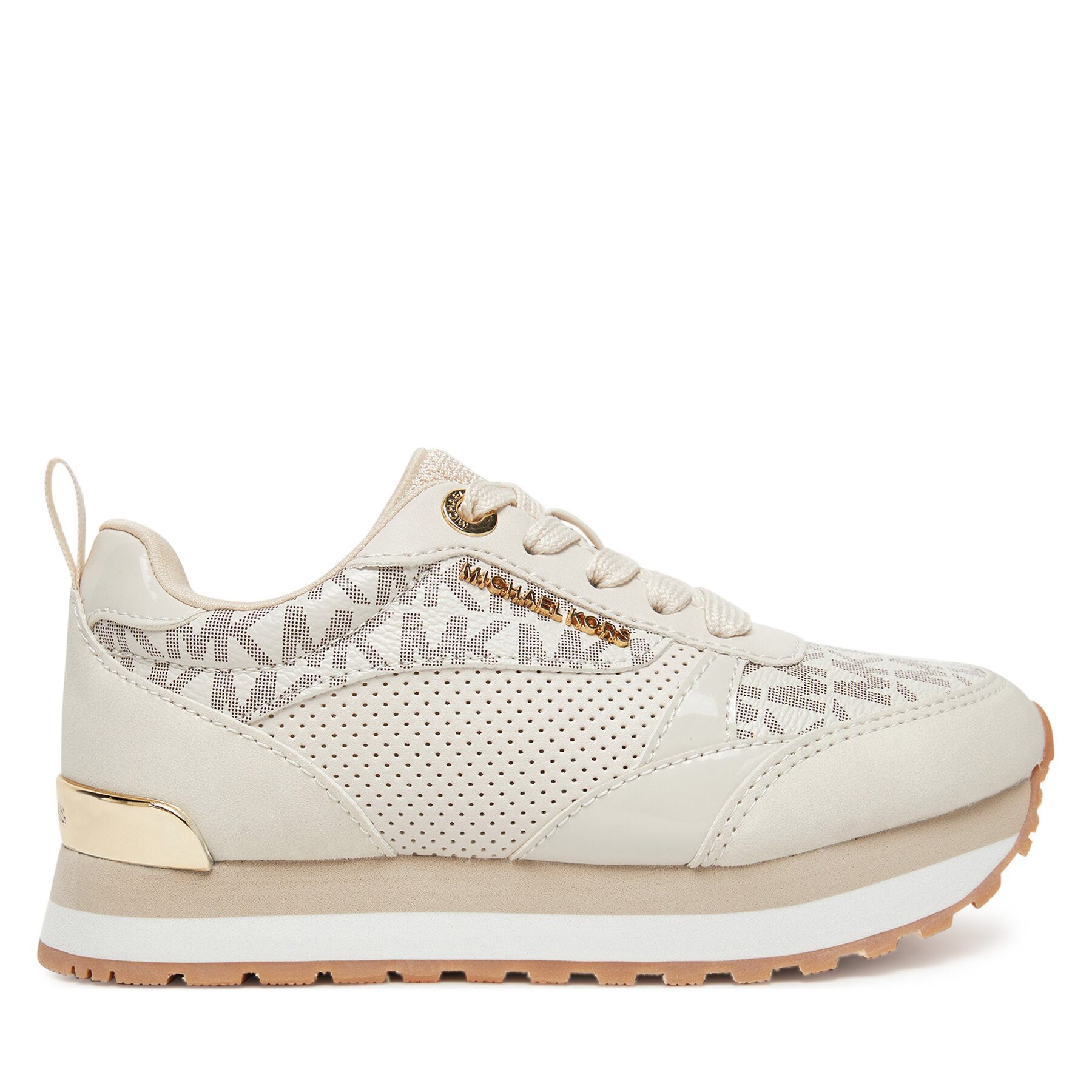 Sneakersy MICHAEL Michael Kors MK01458270 Écru
