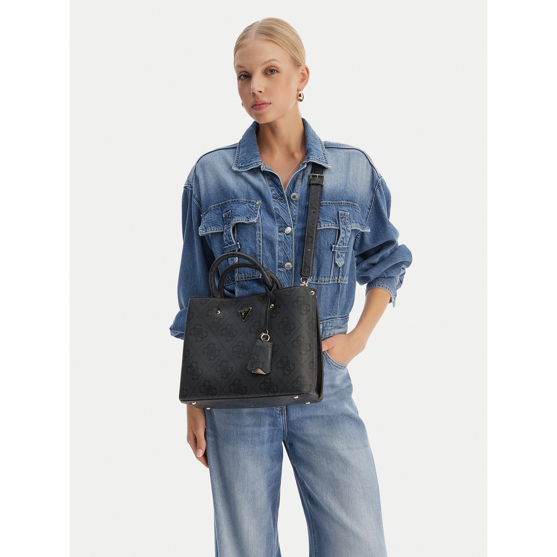 Geantă Guess Meridian II HWOS69 74060 Negru
