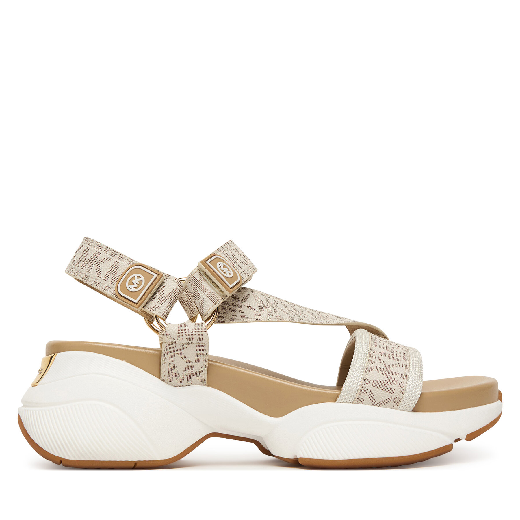 Sandále MICHAEL Michael Kors Bowie Sandal 43S6BWFA1B Krémová