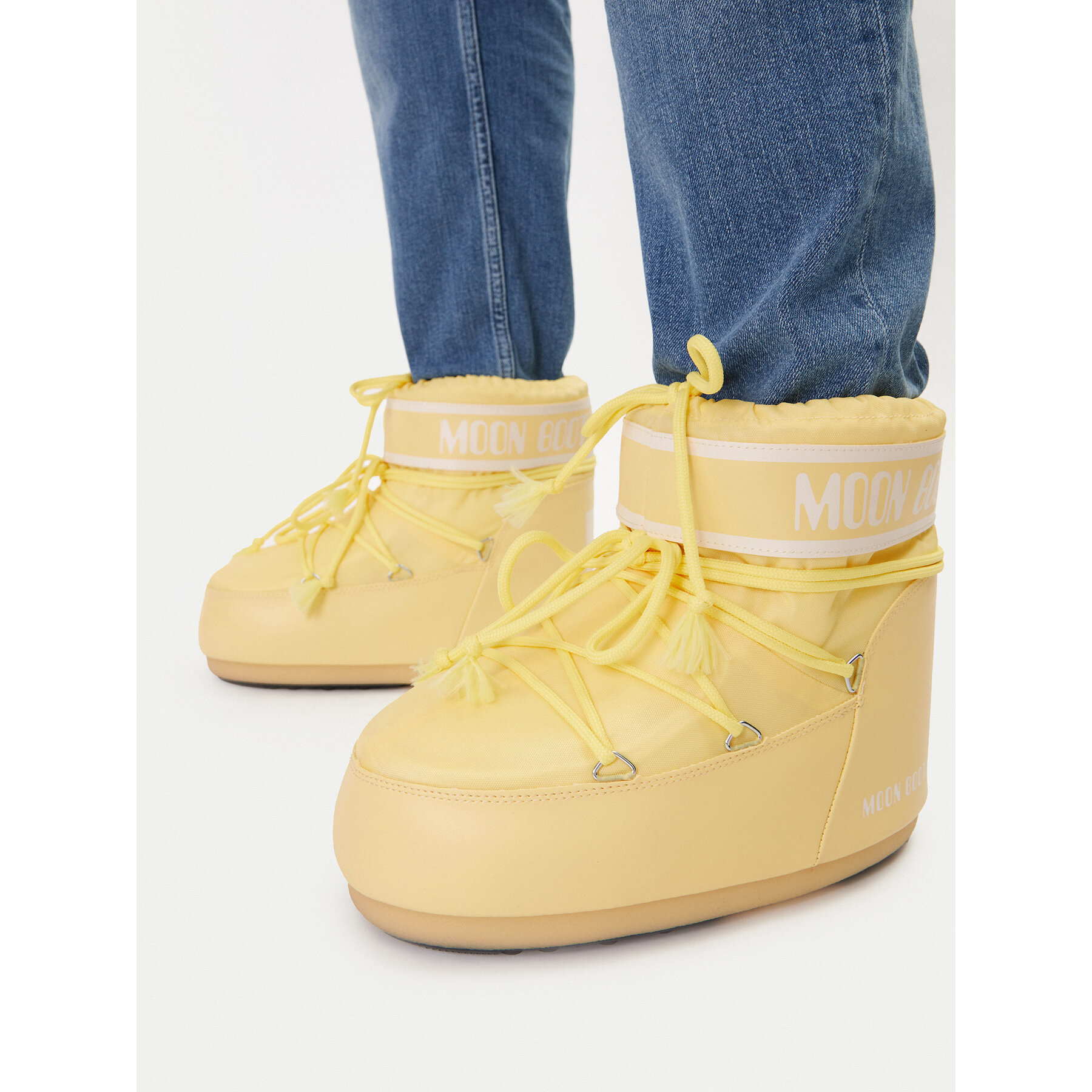 Μπότες Χιονιού Moon Boot Mb Icon Low Nylon 80D1409340 Κίτρινο