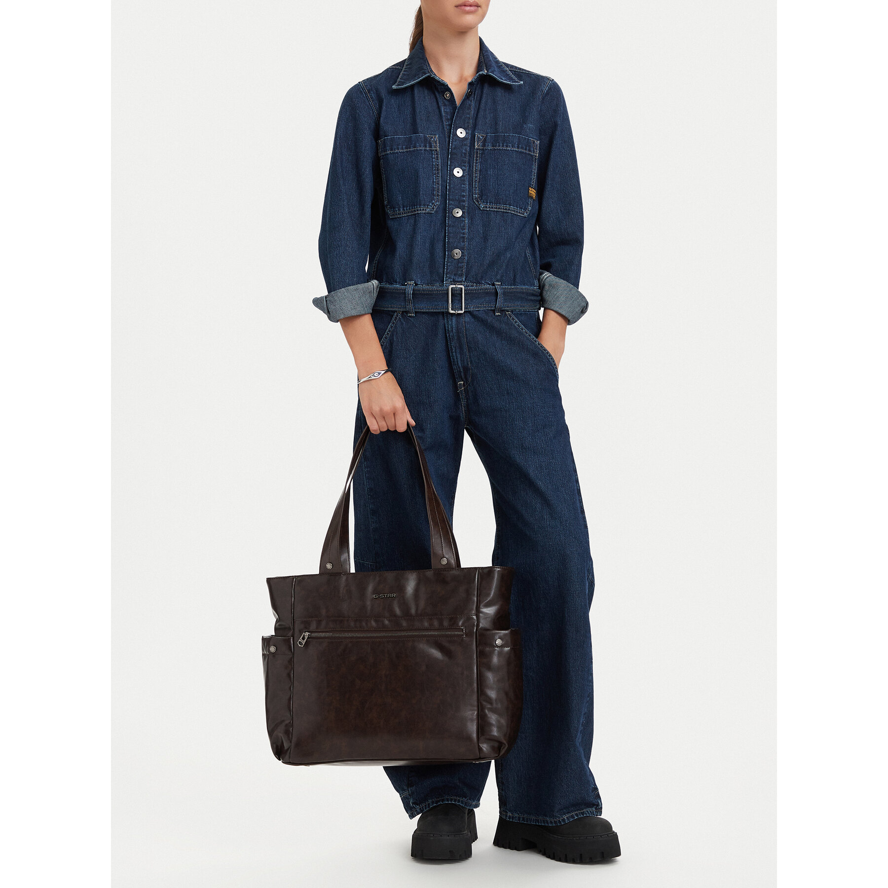 Дамска чанта G-Star Raw C-LDA8720 Тъмнокафяв