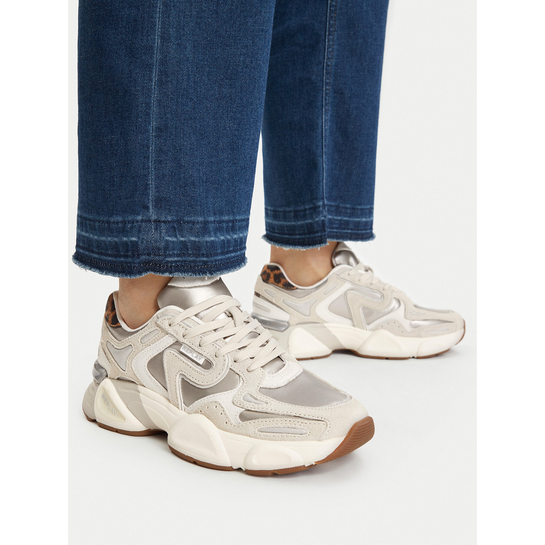 Sneakersy REPLAY GWS9N.000.C000NT Béžová