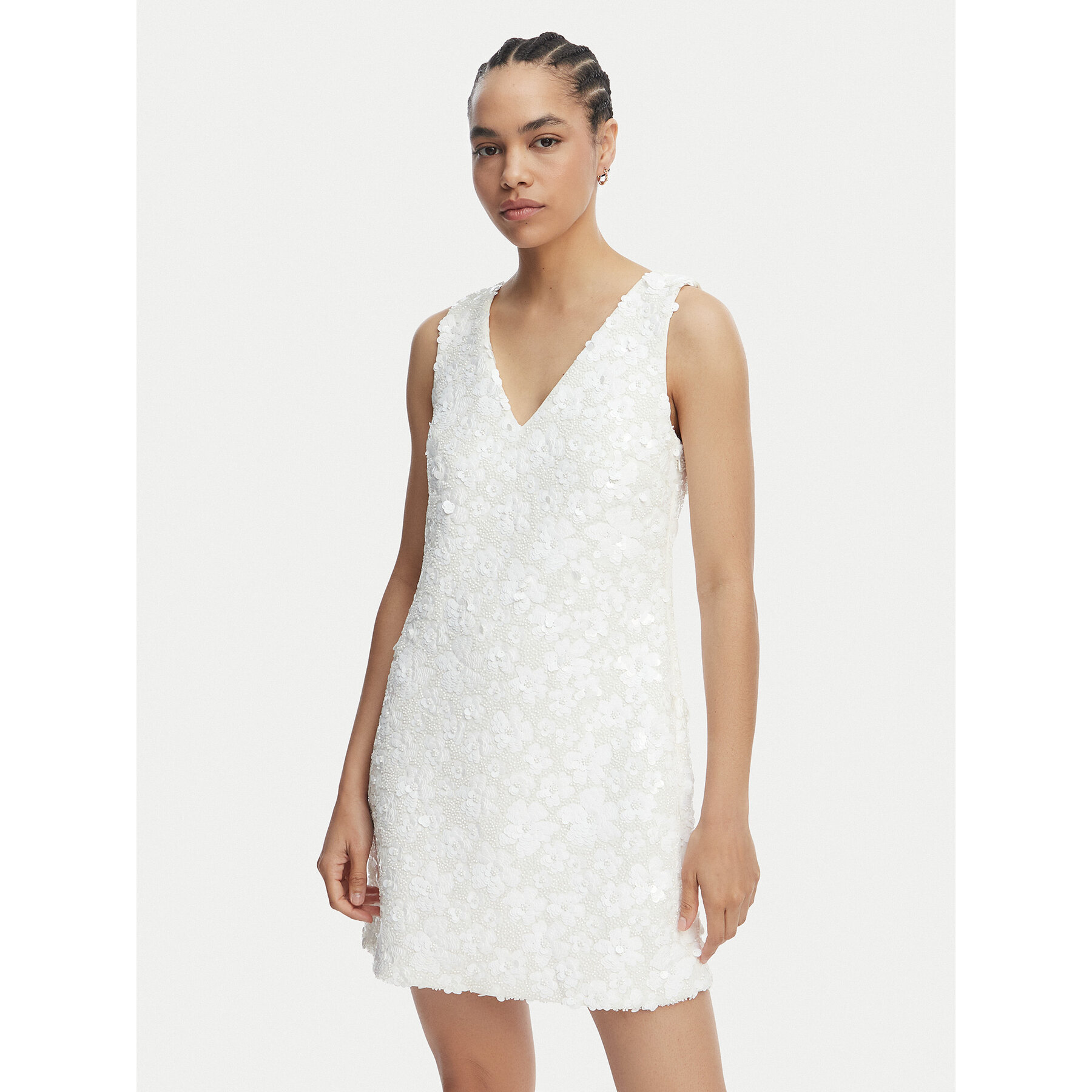MICHAEL Michael Kors Coctailkleid MS6834YHHS Weiß Regular Fit