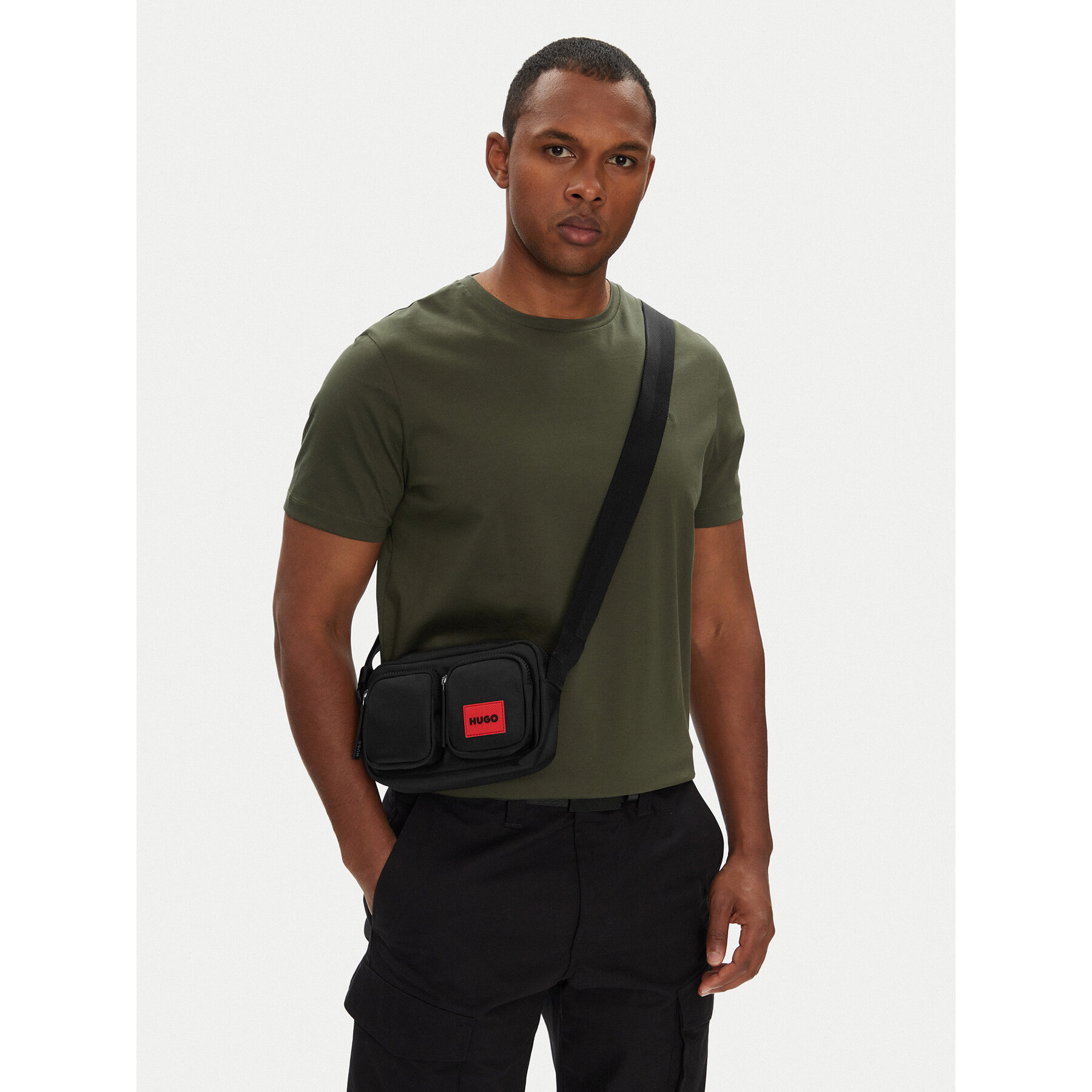 Мъжка чантичка HUGO Ethon 3.0 50547771 Черен