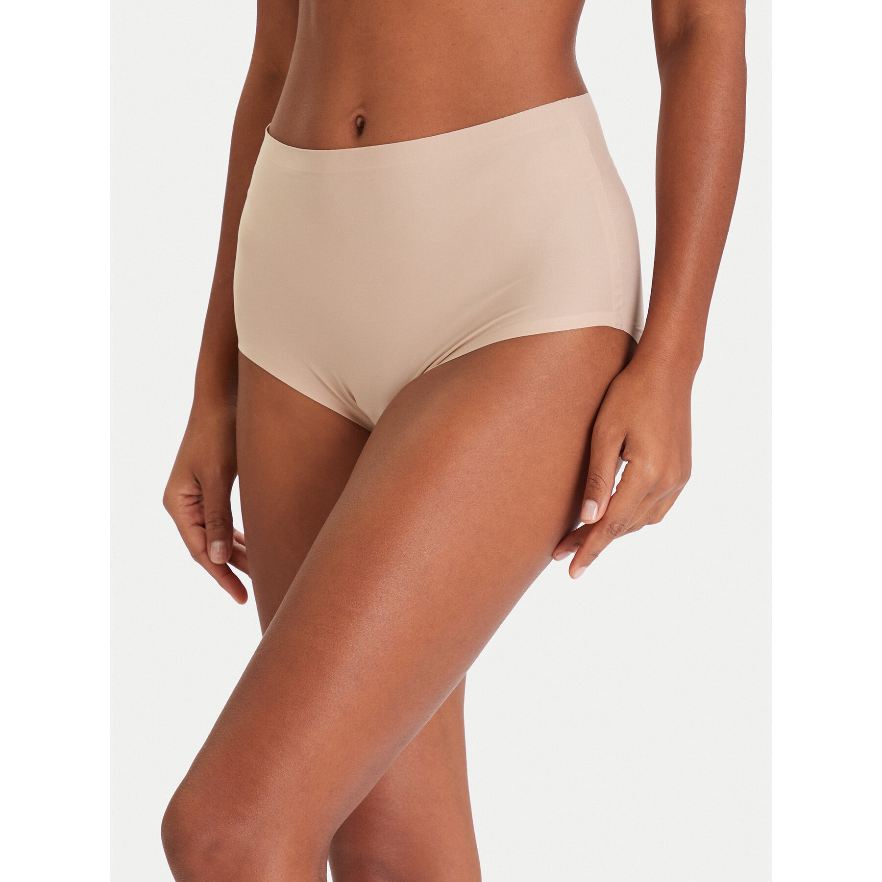 Chantelle Κλασικό σλιπ ψηλόμεσο Soft Stretch Plus Size C11370 Μπεζ