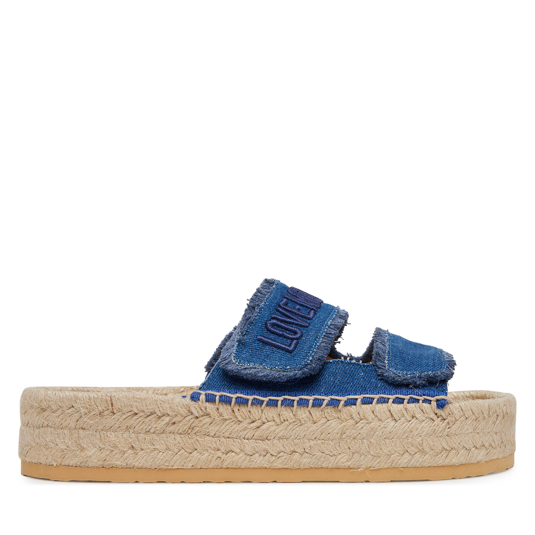 Espadrilky LOVE MOSCHINO JA28383G0MJO5700 Modrá