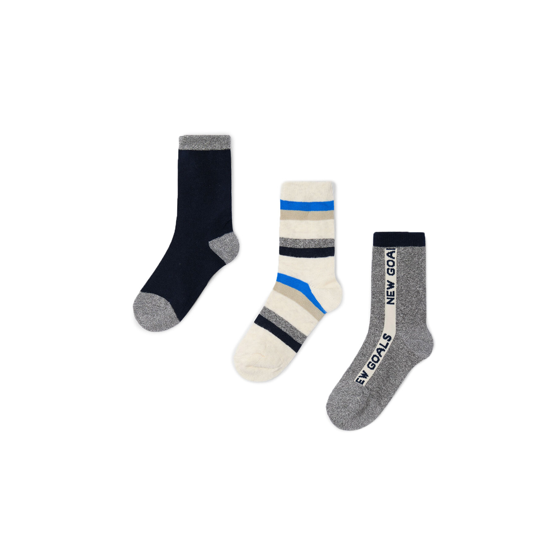 3 pares de calcetines altos para niño Mayoral 10803 De color