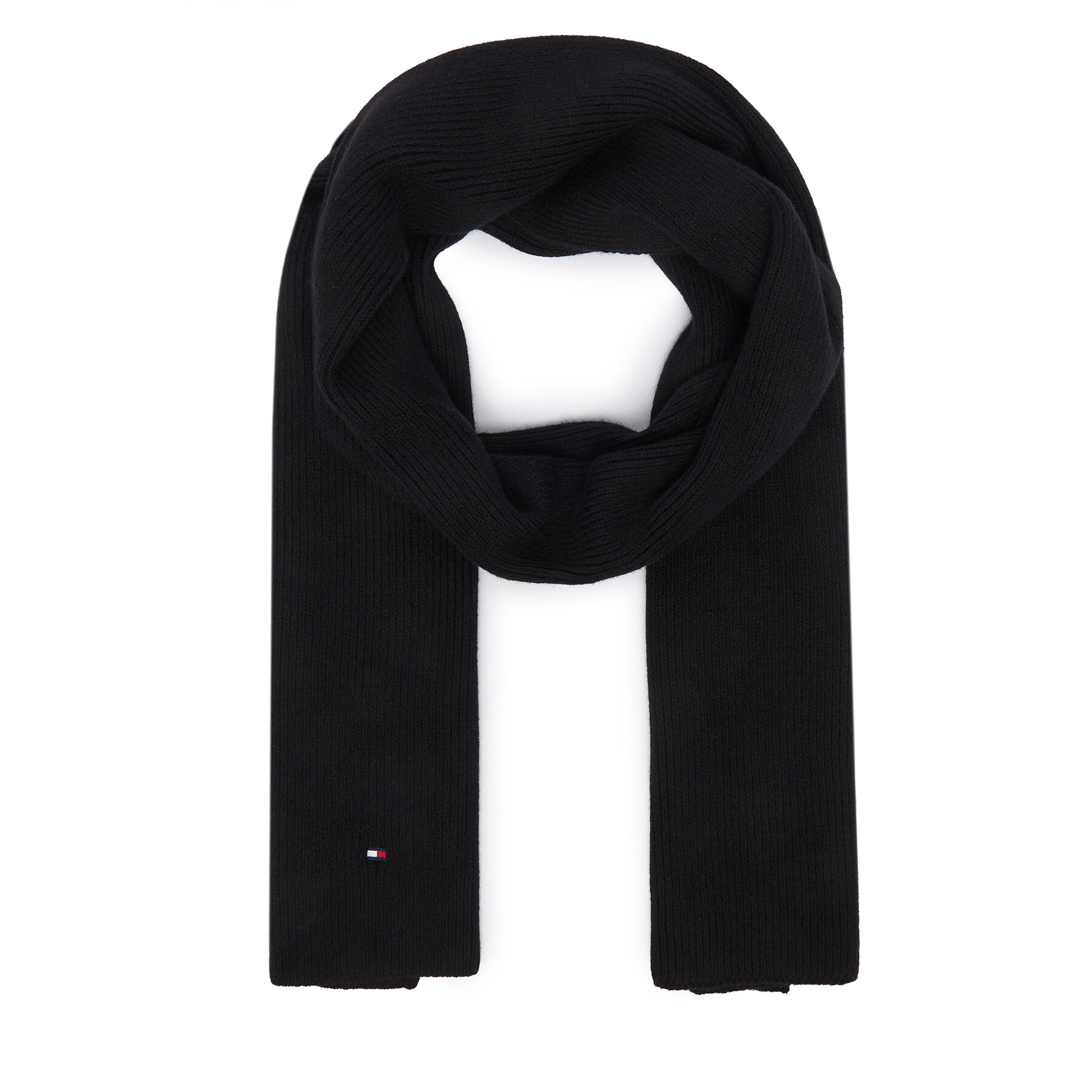 Fular Tommy Hilfiger Flag AW0AW19120 Negru