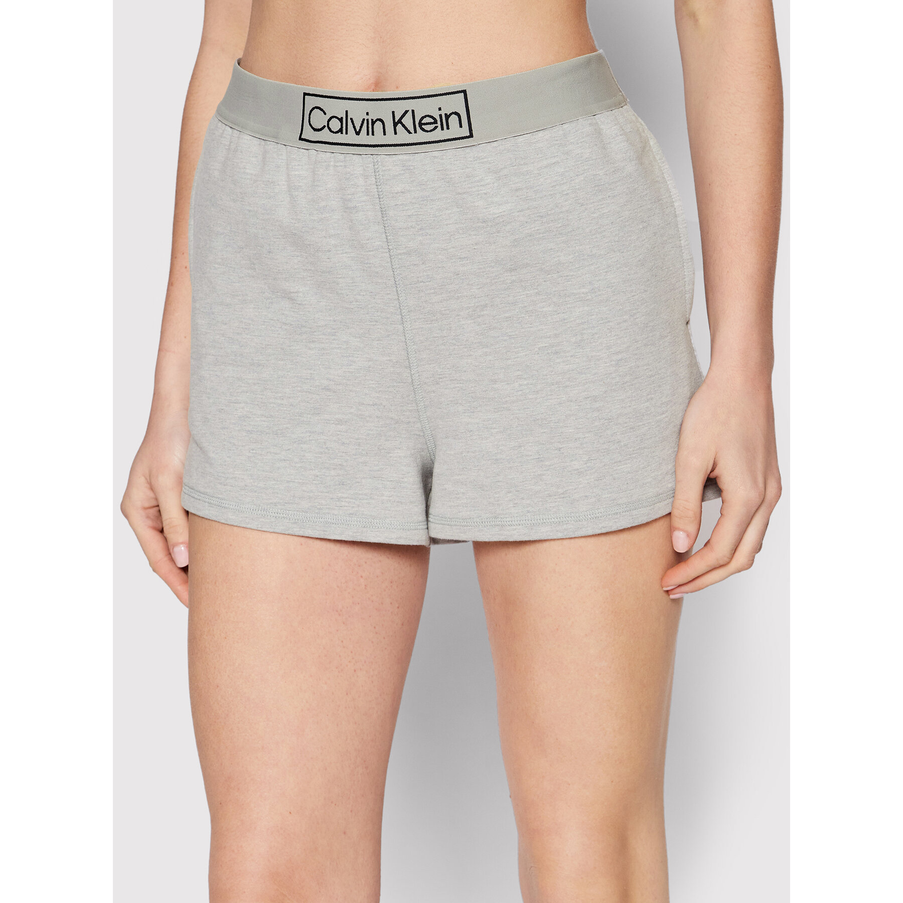 Calvin Klein Underwear Kratke hlače pižama 000QS6799E Siva Regular Fit
