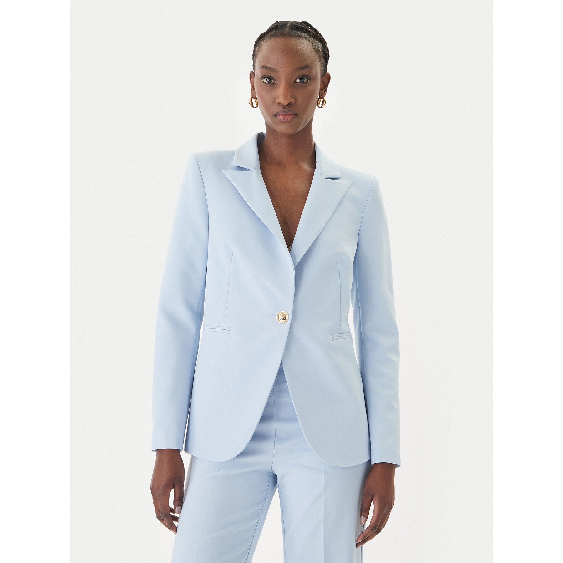 Rinascimento Sakko CFC0128640003 Himmelblau Regular Fit