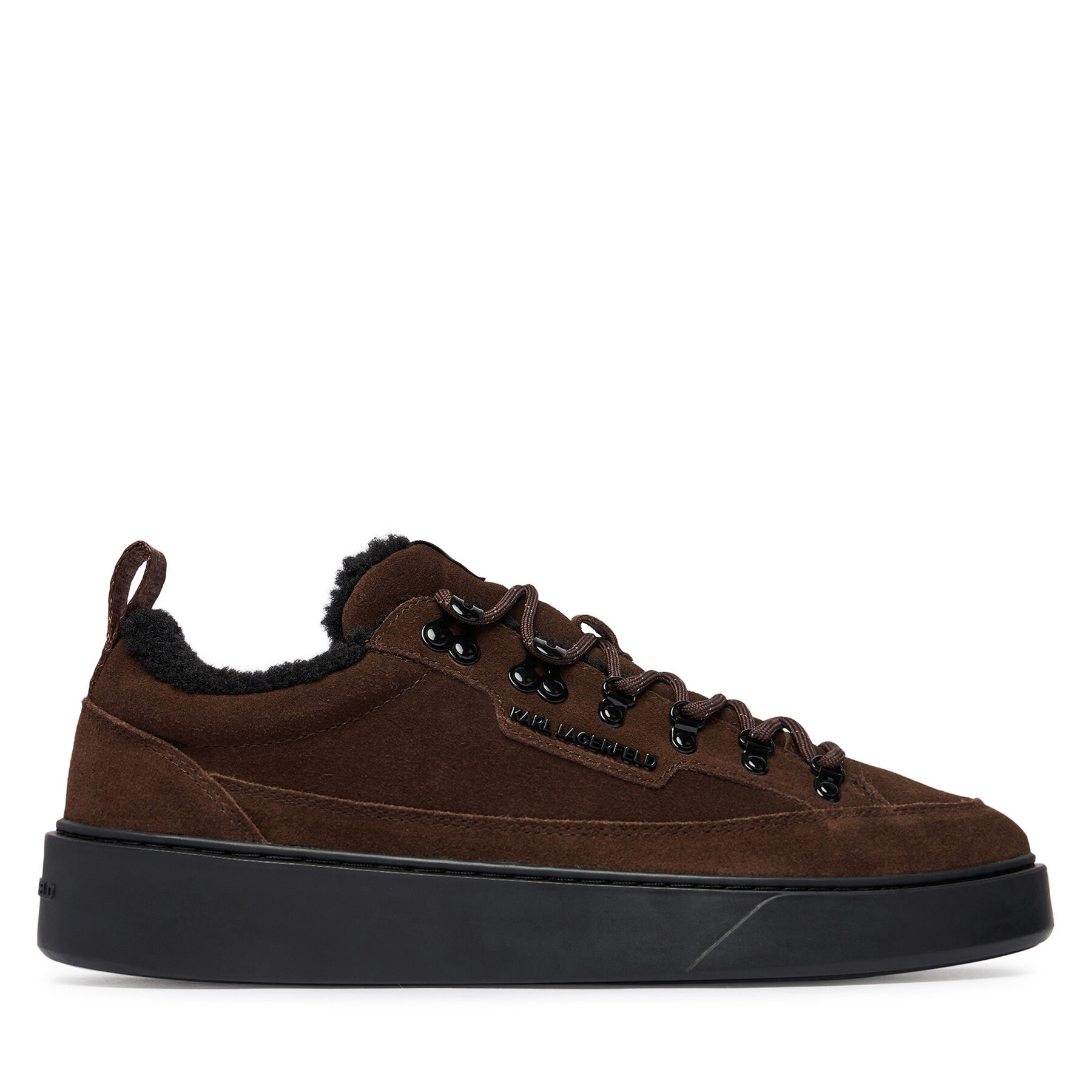 Сникърси KARL LAGERFELD Flint II KL53322L Тъмнокафяв