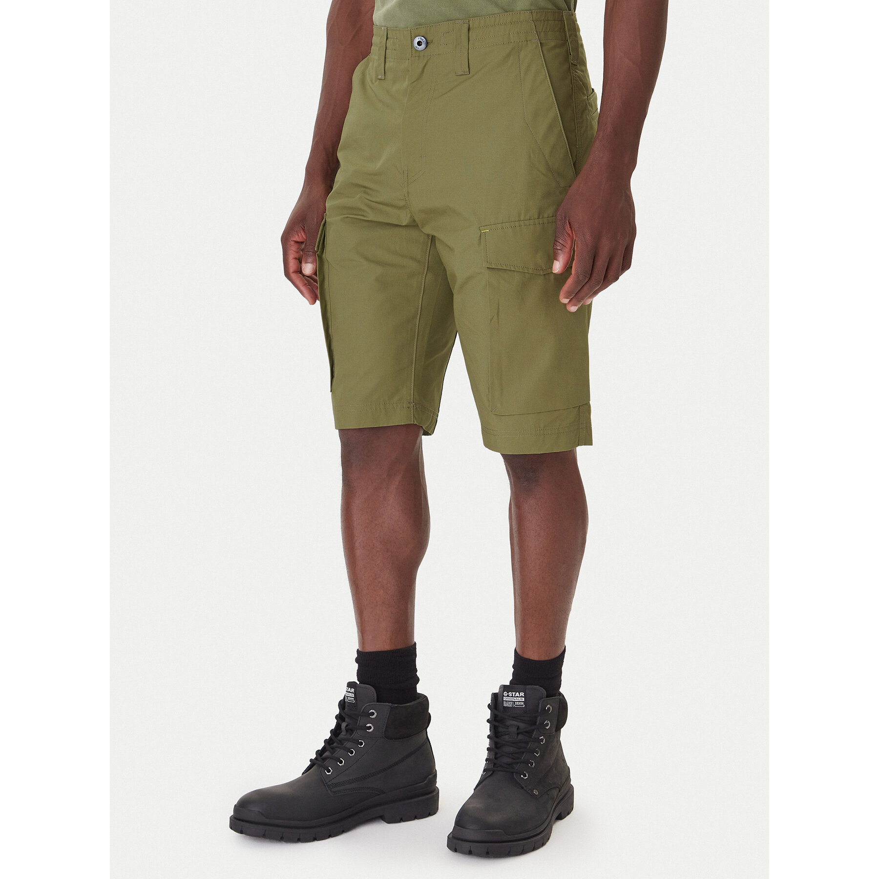 G-Star Raw Kratke hlače Core D26220-C973 Zelena Regular Fit