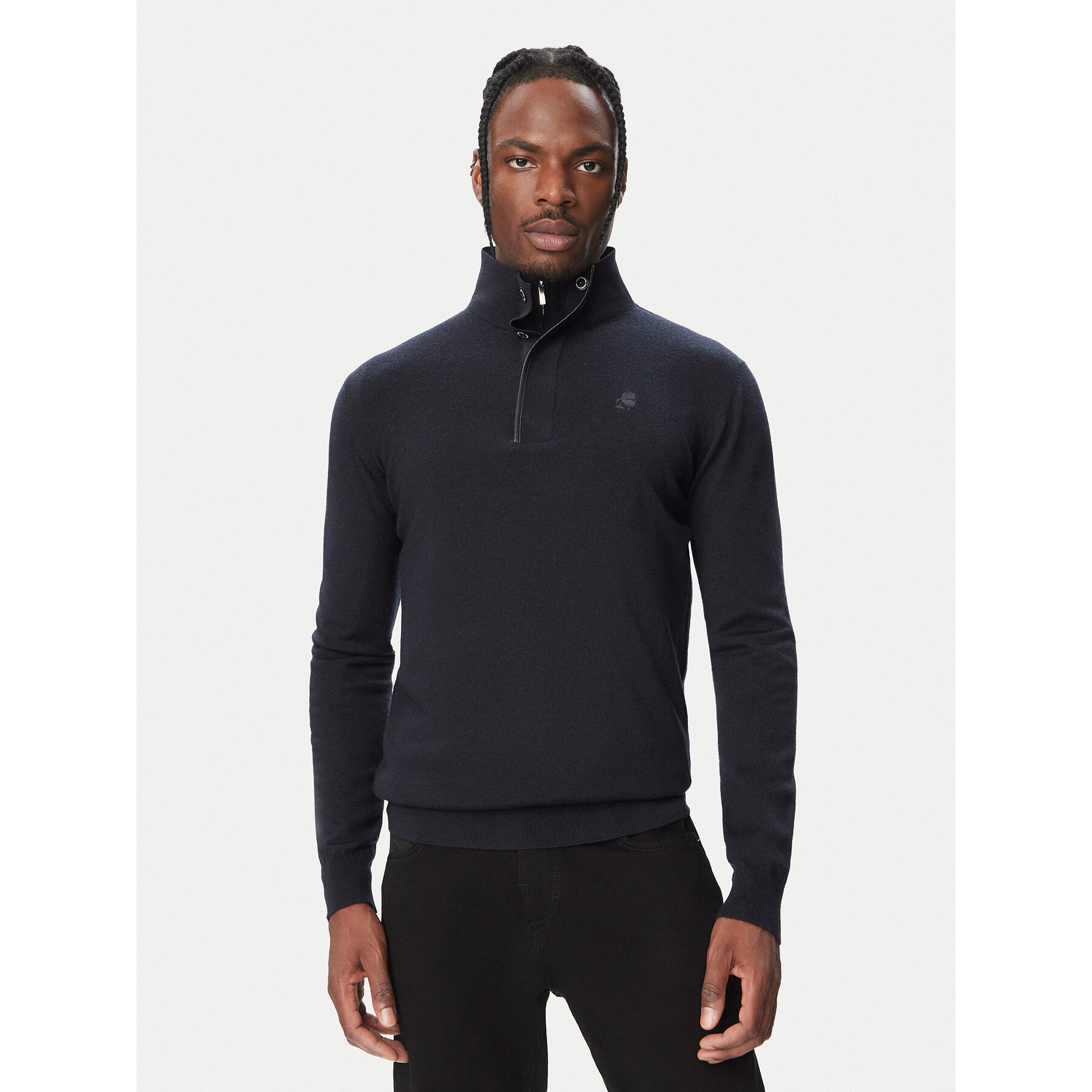 KARL LAGERFELD Pullover 655005 564399 Dunkelblau Regular Fit