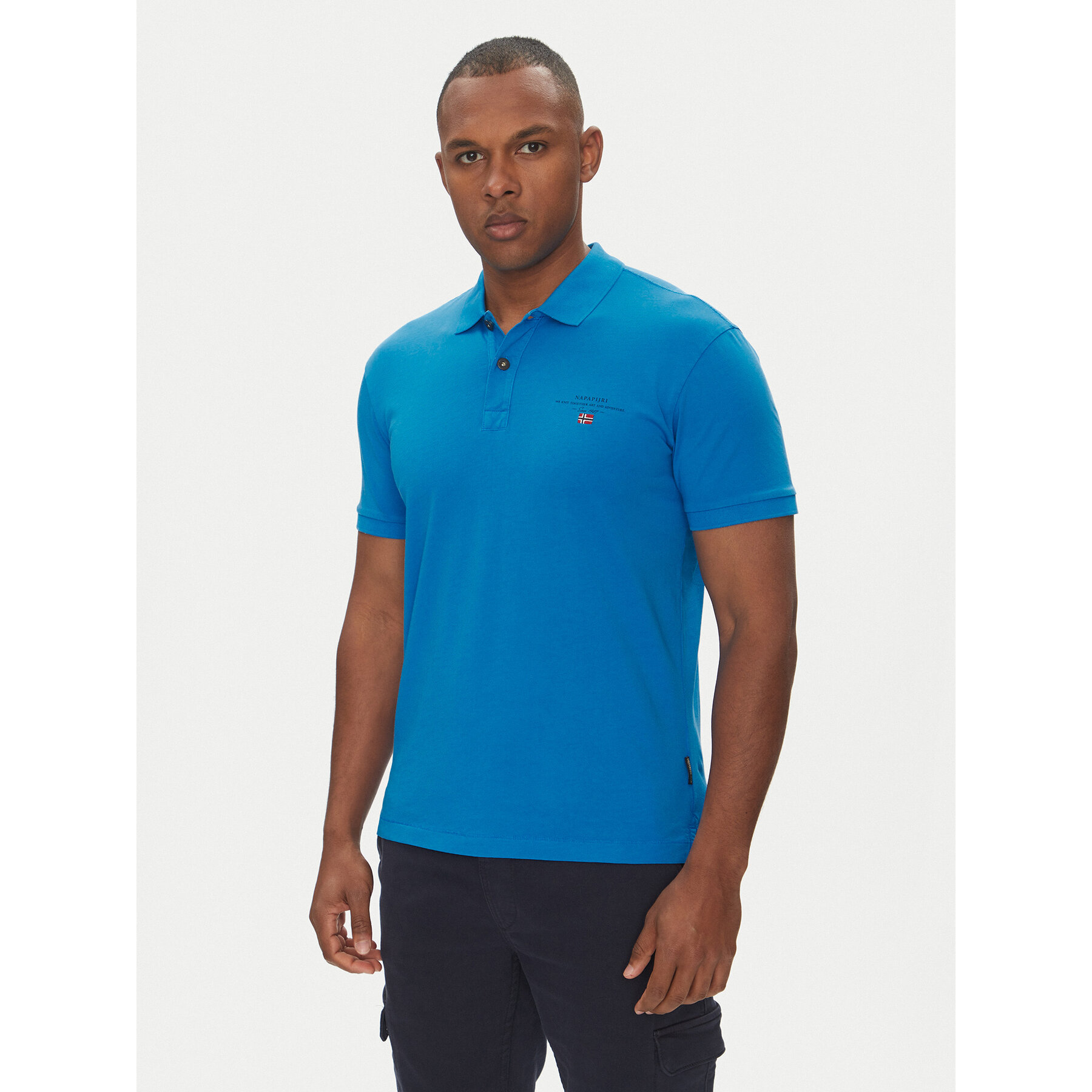 Napapijri Polo Elbas NP0A4GB4 Blu Regular Fit
