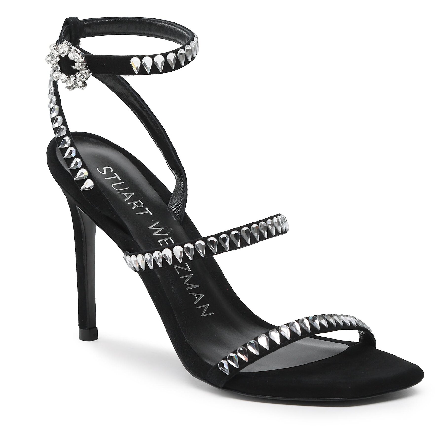 Sandale Stuart Weitzman Gmct 100 Strppy Sndl SD132 Black