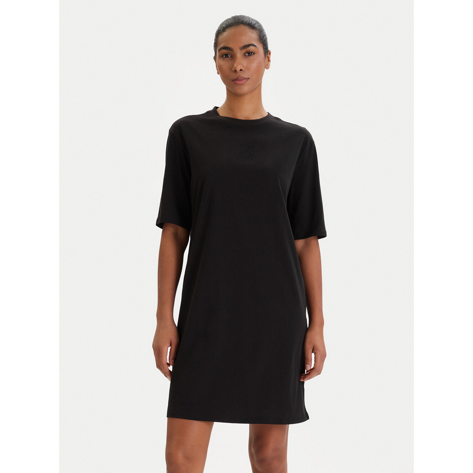 Armani Exchange Kleid für den Alltag XW000825 AF10356 UC001 Schwarz Regular Fit