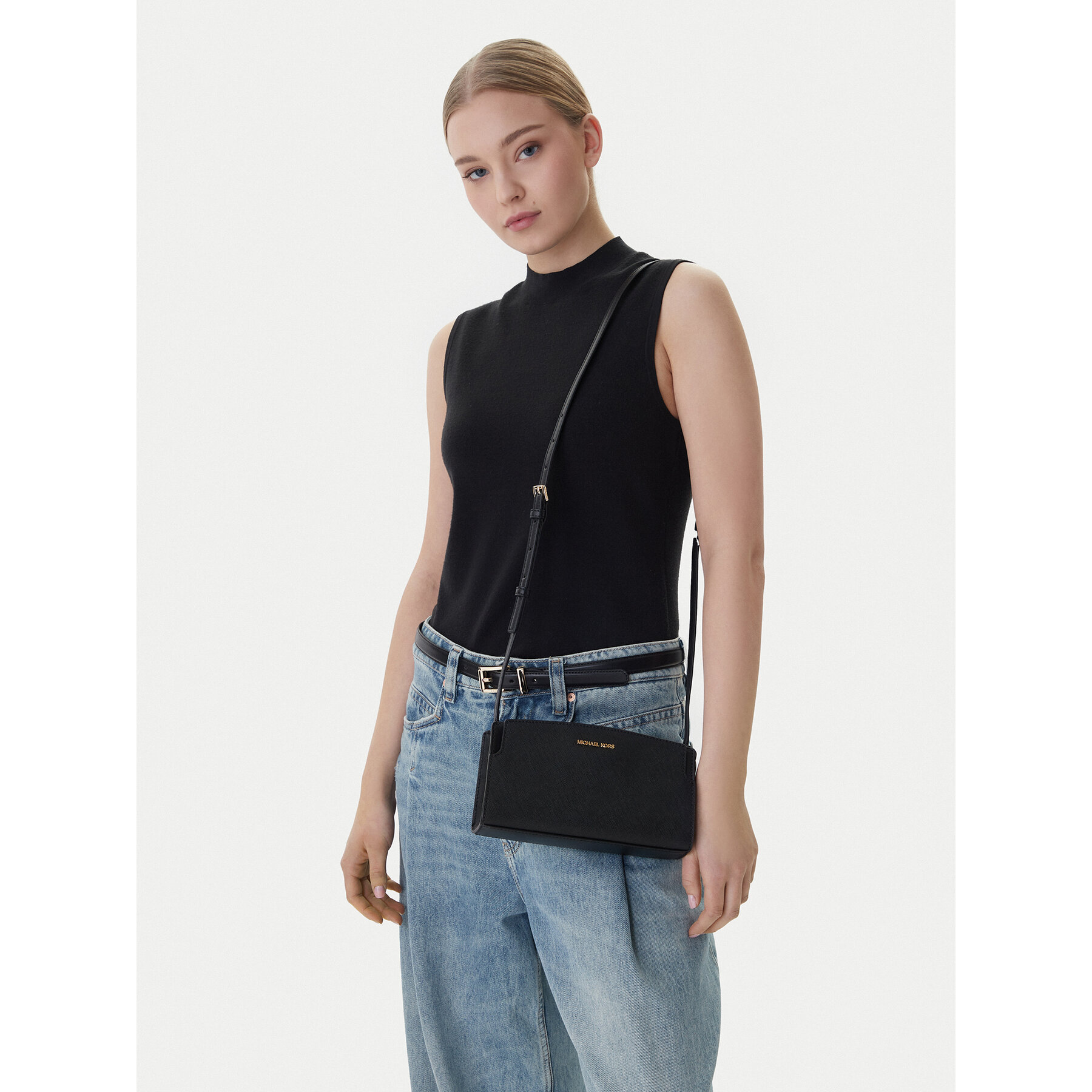 Kabelka MICHAEL Michael Kors 32R6GQ6C1L Čierna